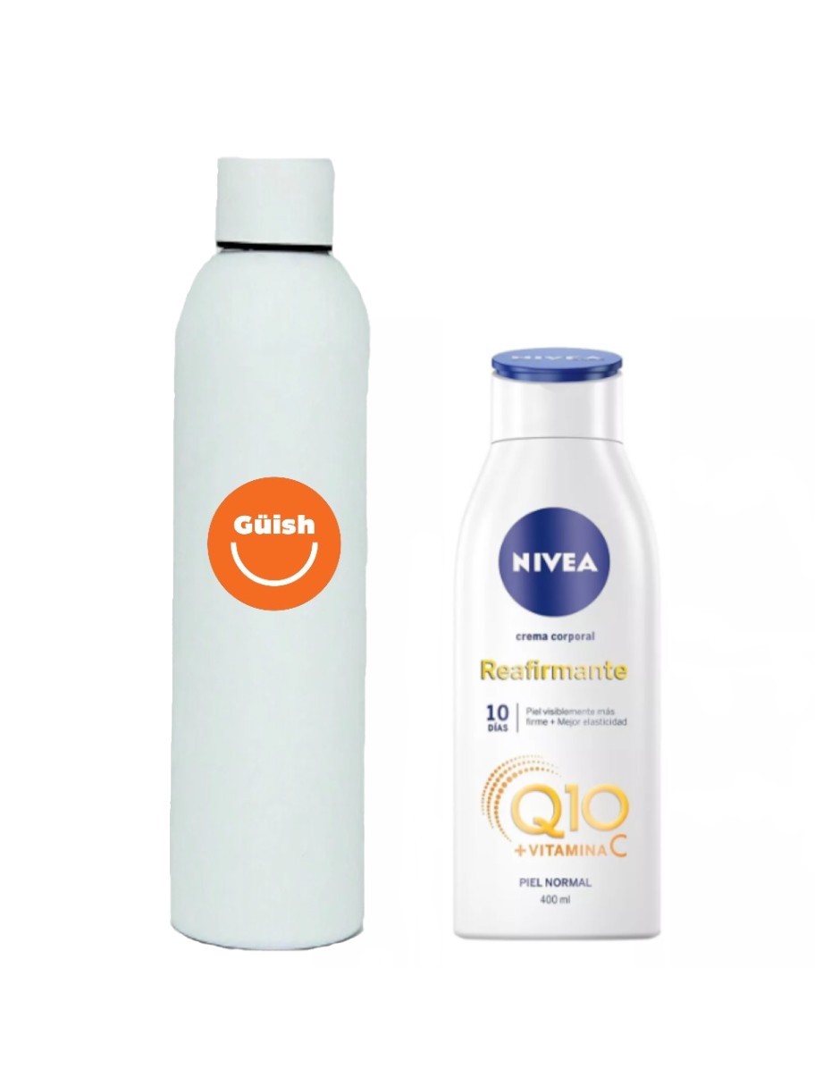 Crema Corporal Nivea Q10 Reafirmante Y Humectante + Termo Güish Gratis