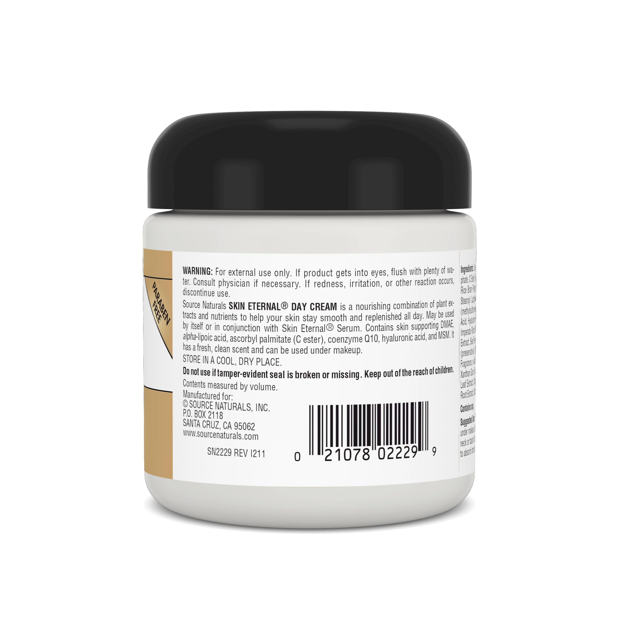 Foto 4 pulgar | Crema De Día Source Naturals Skin Eternal 120 Ml Sin Parabenos - Venta Internacional.