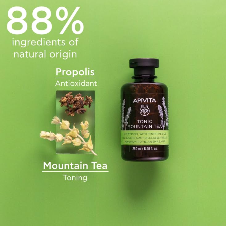 Foto 6 pulgar | Gel De Ducha Apivita Tonic Mountain Tea 250 Ml - Venta Internacional.