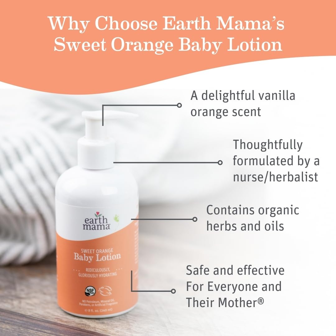 Foto 3 pulgar | Loción Corporal Earth Mama Sweet Orange 240 ml-Venta Internacional
