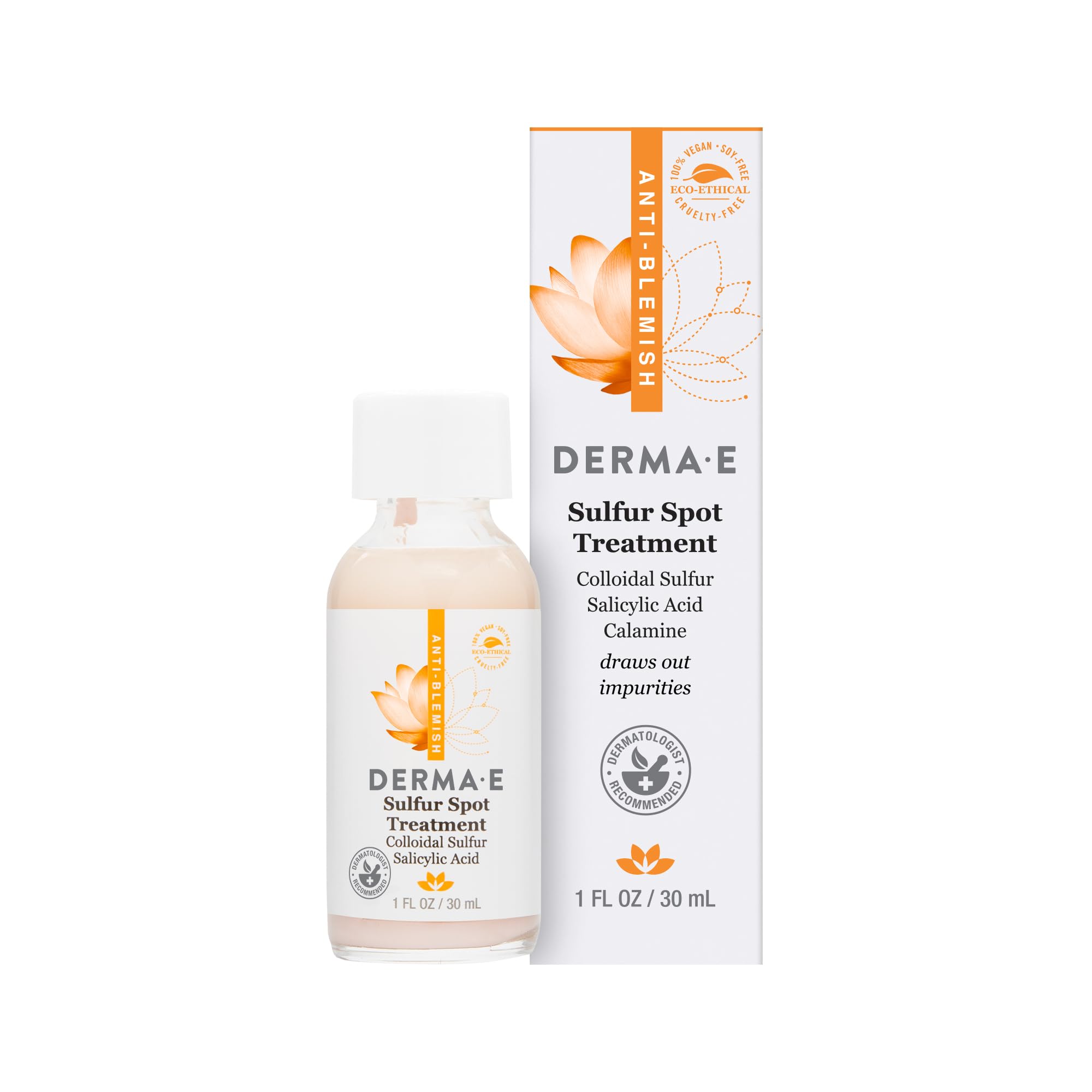 Tratamiento Localizado Derma E Azufre Y Ácido Salicílico 30 Ml - Venta Internacional.
