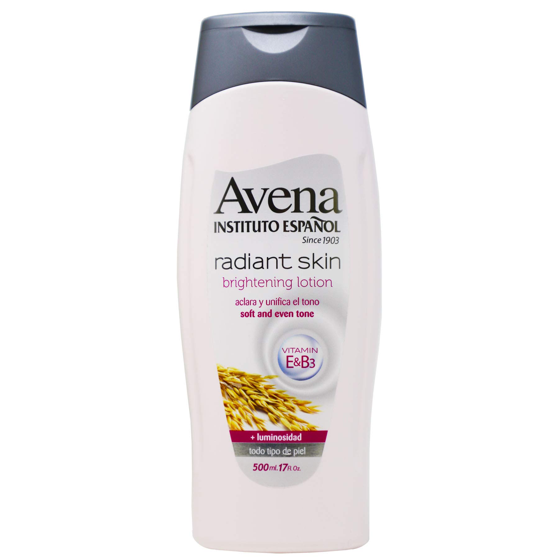 Loción Corporal Avena Radiant Skin Con Vitamina E Y B3 500 Ml - Venta Internacional.