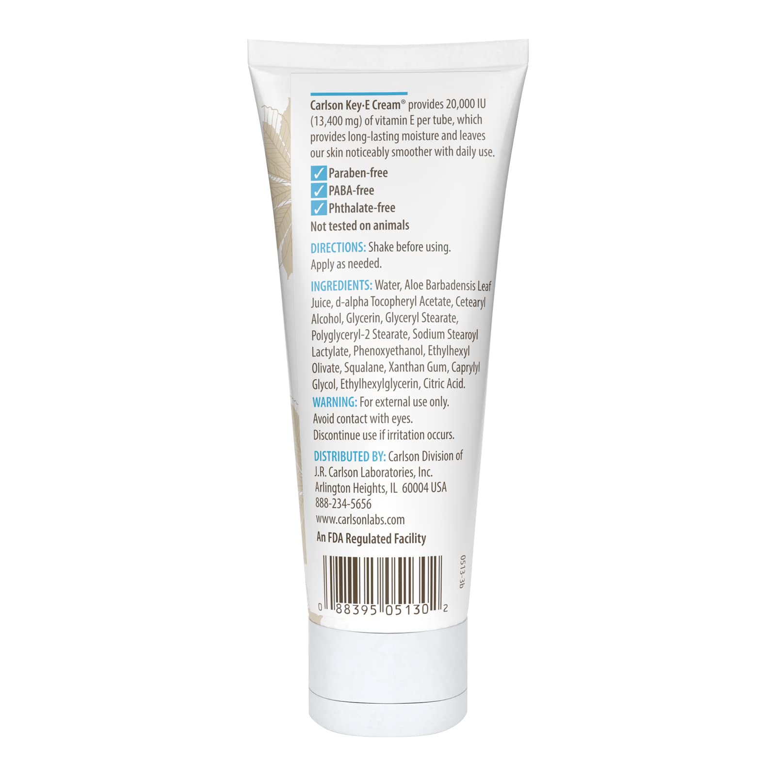 Foto 3 pulgar | Crema Corporal Carlson Key-e  Vitamina E y Aloe Orgánico 113 g - Venta Internacional