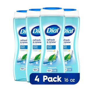 Foto 1 | Gel De Baño Dial Refresh & Renew Spring Water 473 Ml X4 - Venta Internacional.