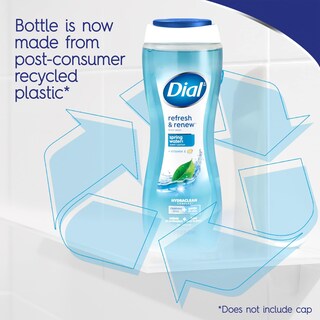 Foto 4 | Gel De Baño Dial Refresh & Renew Spring Water 473 Ml X4 - Venta Internacional.