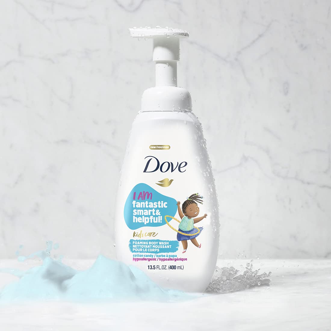 Foto 2 | Gel De Baño Espumoso Dove Kids, Algodón De Azúcar, 400 Ml, Paquete De 4 - Venta Internacional.