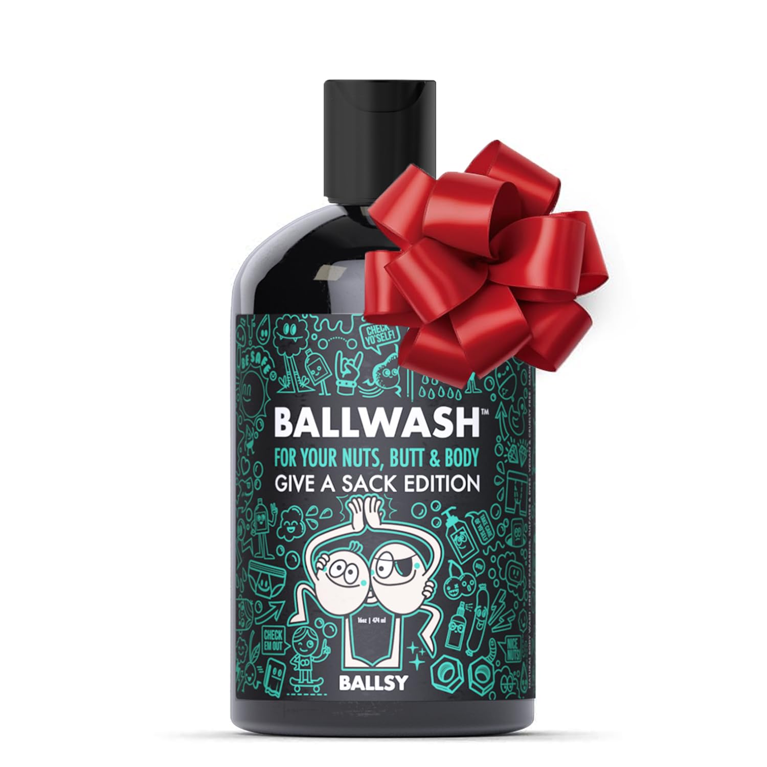 Gel De Baño Ballsy Give-a-sack Charcoal, 473 Ml, Para Hombre - Venta Internacional.