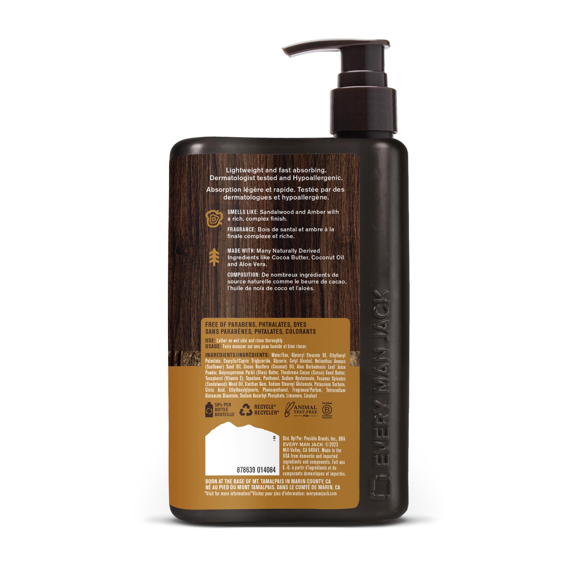 Foto 6 pulgar | Loción Para Manos Y Cuerpo Every Man Jack Mens Amber + Sandalwood - Venta Internacional.