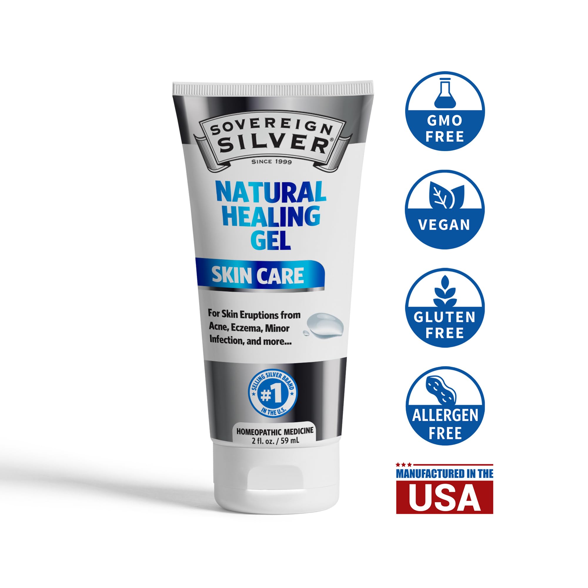 Foto 3 pulgar | Gel Curativo Sovereign Silver Natural 60 Ml Para El Cuidado De La Piel - Venta Internacional.