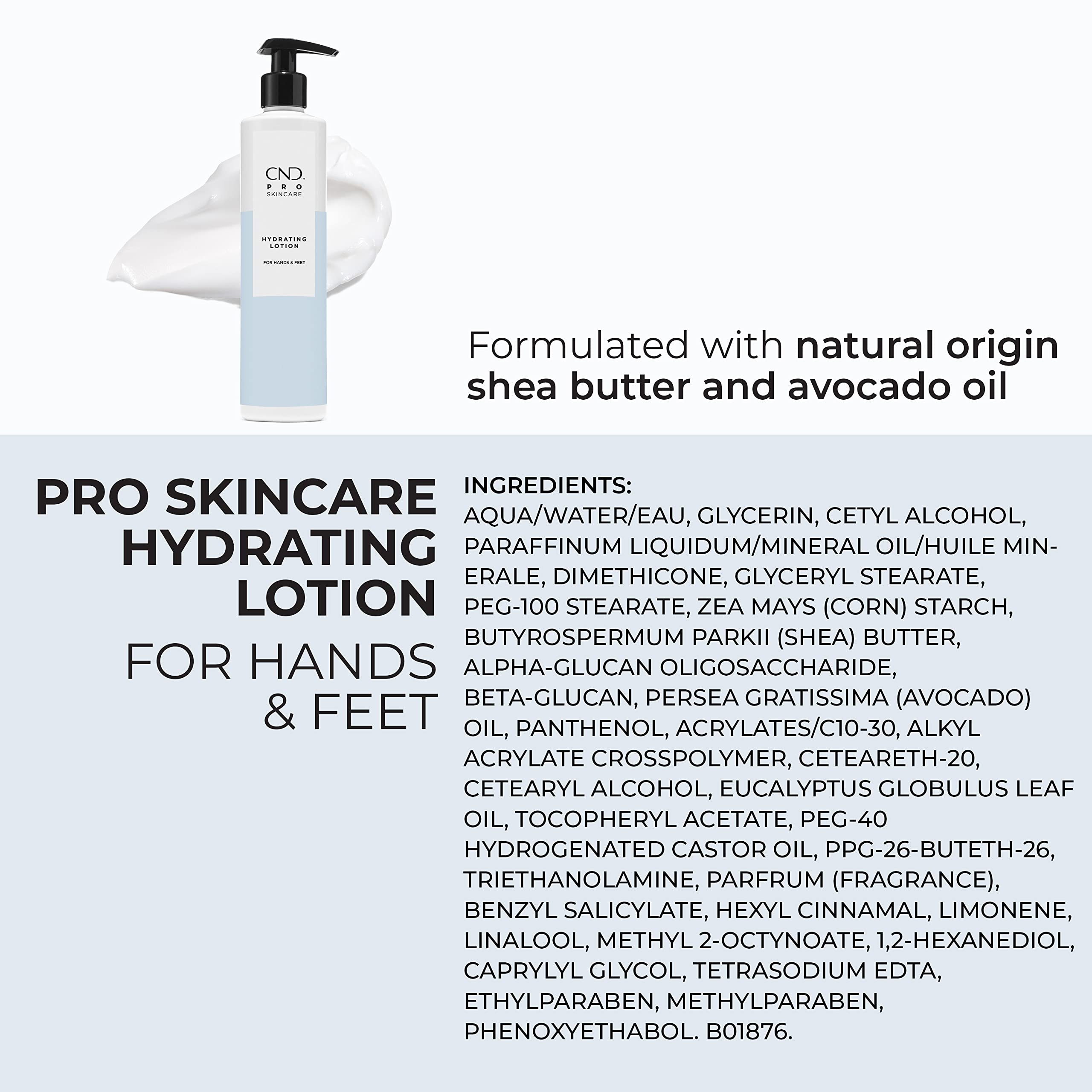 Foto 7 pulgar | Loción Cnd Pro Skincare Hidratante Para Manos Y Pies, 300 Ml, Manteca De Karité - Venta Internacional.