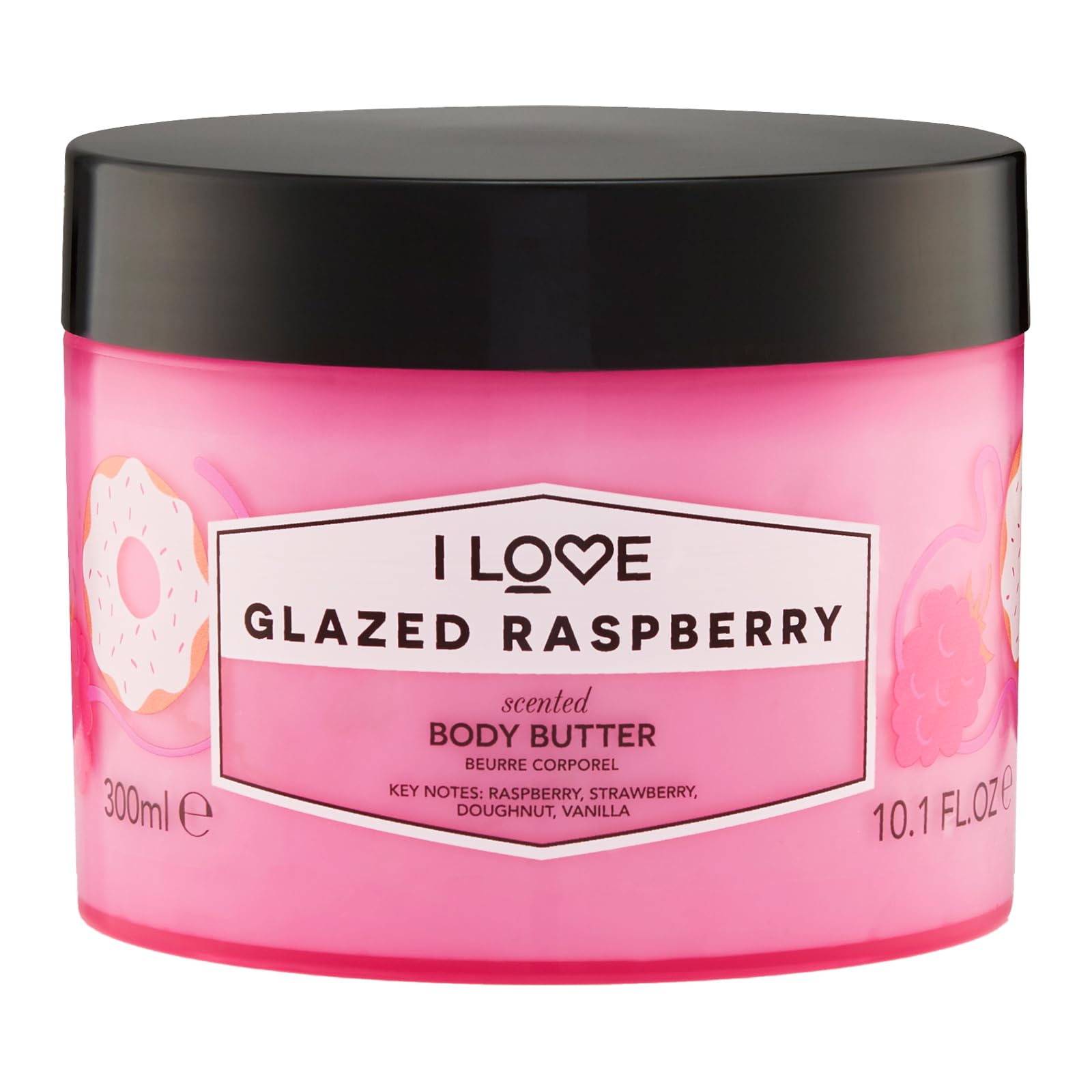 Foto 2 pulgar | Crema Corporal I Love Glazed Con Aroma A Frambuesa, 300 Ml, Para Piel Seca - Venta Internacional.