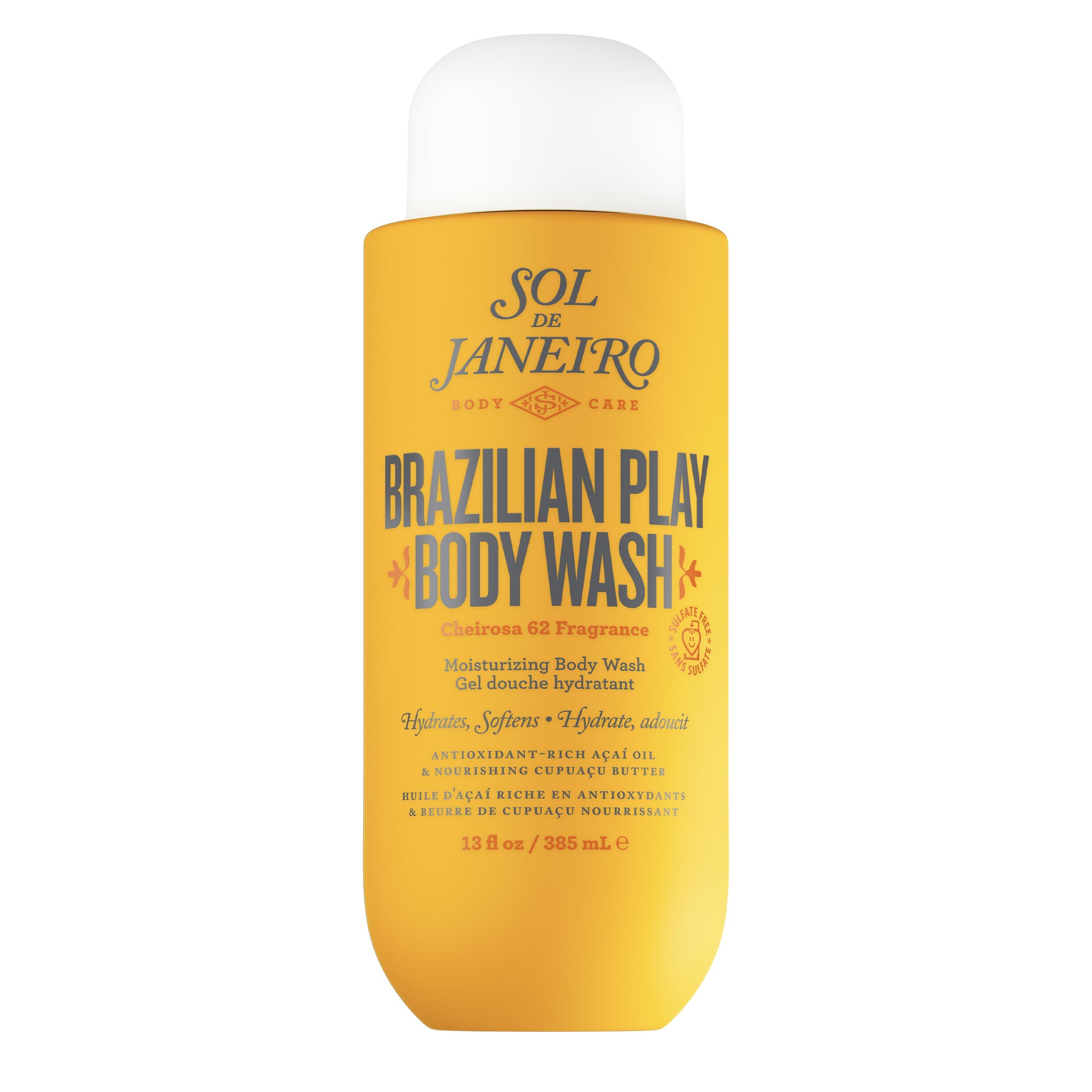 Foto 2 pulgar | Crema De Ducha Hidratante, Gel Y Gel De Baño Sol De Janeiro, 385 Ml - Venta Internacional.