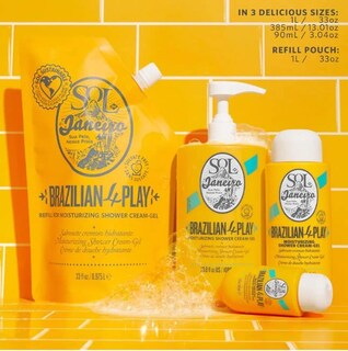 Foto 7 | Crema De Ducha Hidratante, Gel Y Gel De Baño Sol De Janeiro, 385 Ml - Venta Internacional.