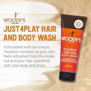 Foto 2 | Gel De Baño Y Cabello Woody's Just4play Para Hombre, 240 Ml - Venta Internacional.