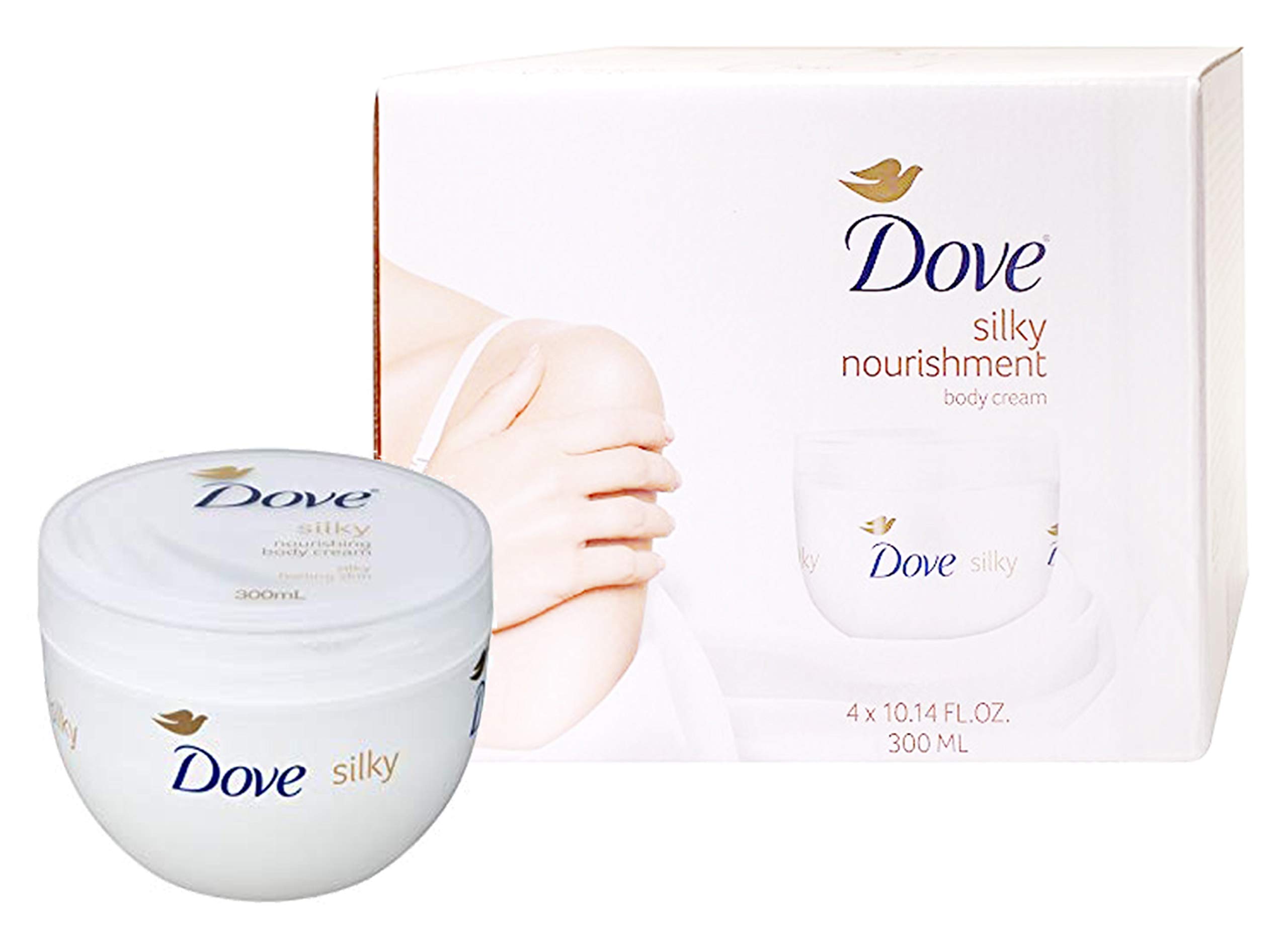 Foto 5 pulgar | Crema Corporal Dove Silky Nourishment, 300 Ml, Paquete De 4 - Venta Internacional.
