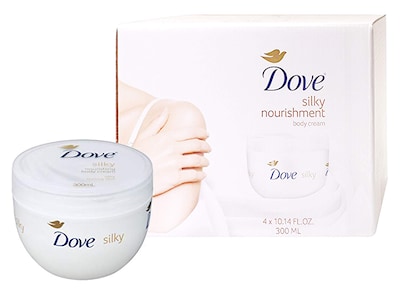 Foto 4 | Crema Corporal Dove Silky Nourishment, 300 Ml, Paquete De 4 - Venta Internacional.