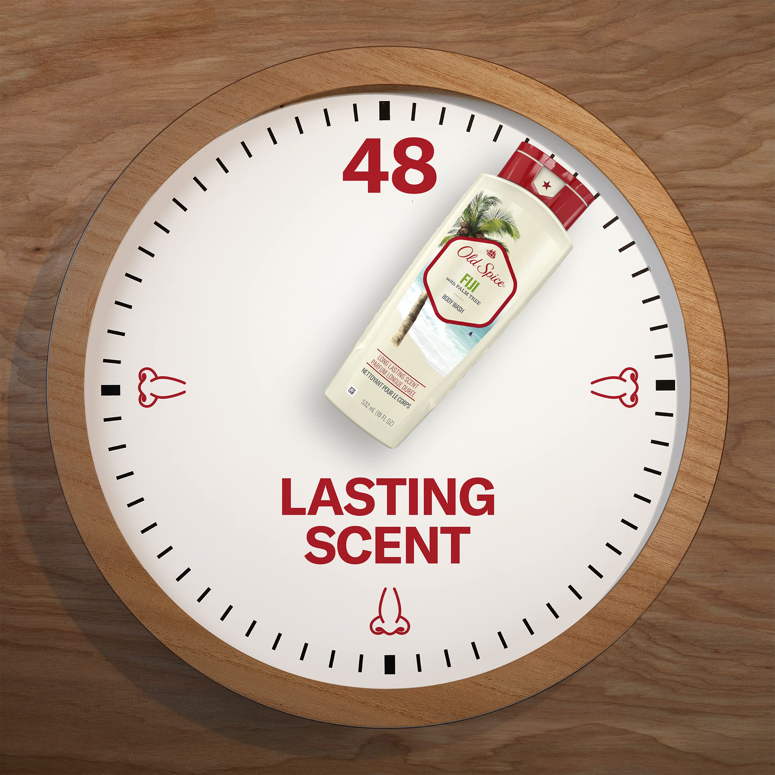 Foto 6 | Gel De Baño Old Spice 24/7 Shower Fresh Fiji Con Aroma A 532 Ml X4 - Venta Internacional.