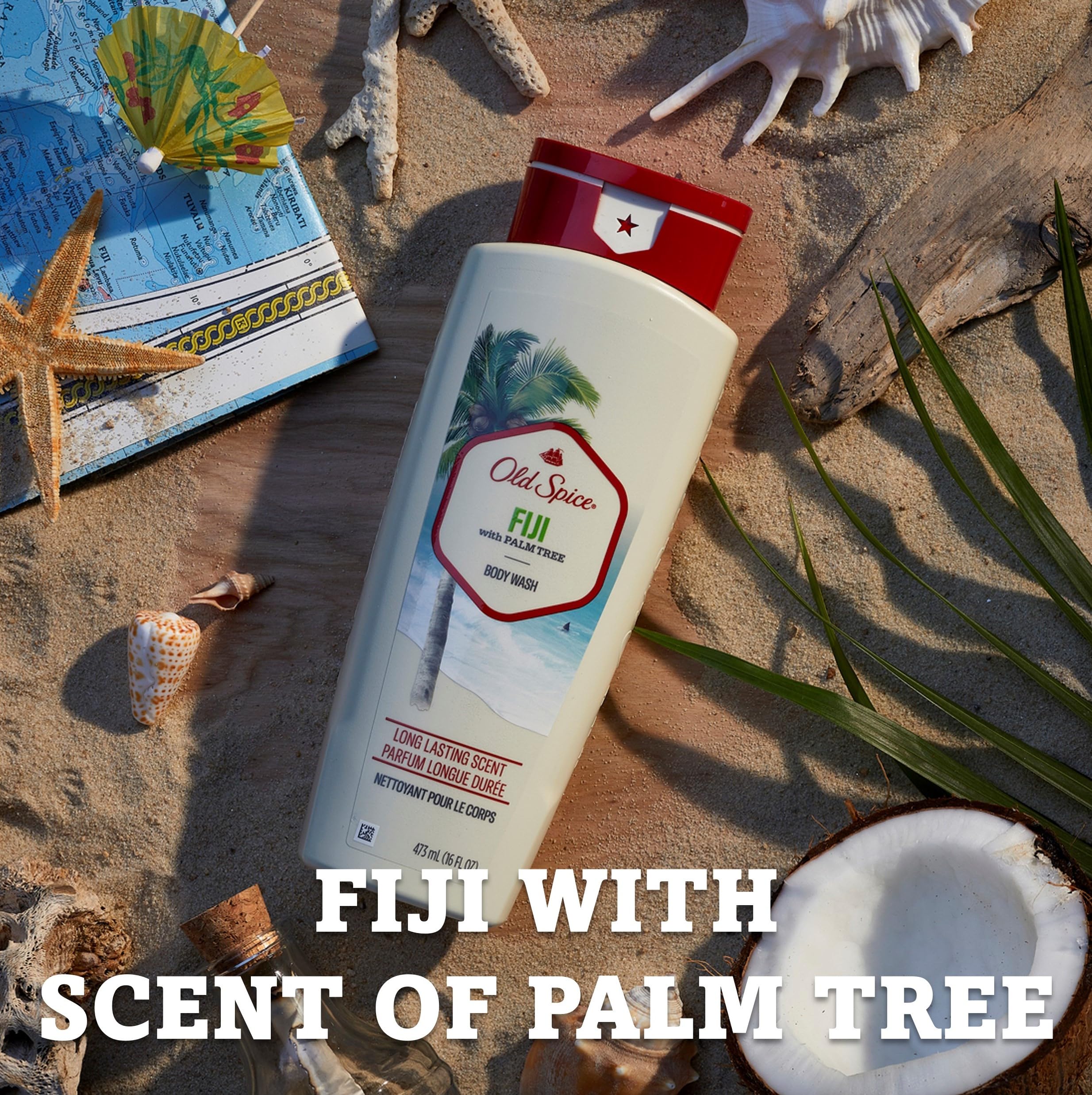 Foto 7 | Gel De Baño Old Spice 24/7 Shower Fresh Fiji Con Aroma A 532 Ml X4 - Venta Internacional.