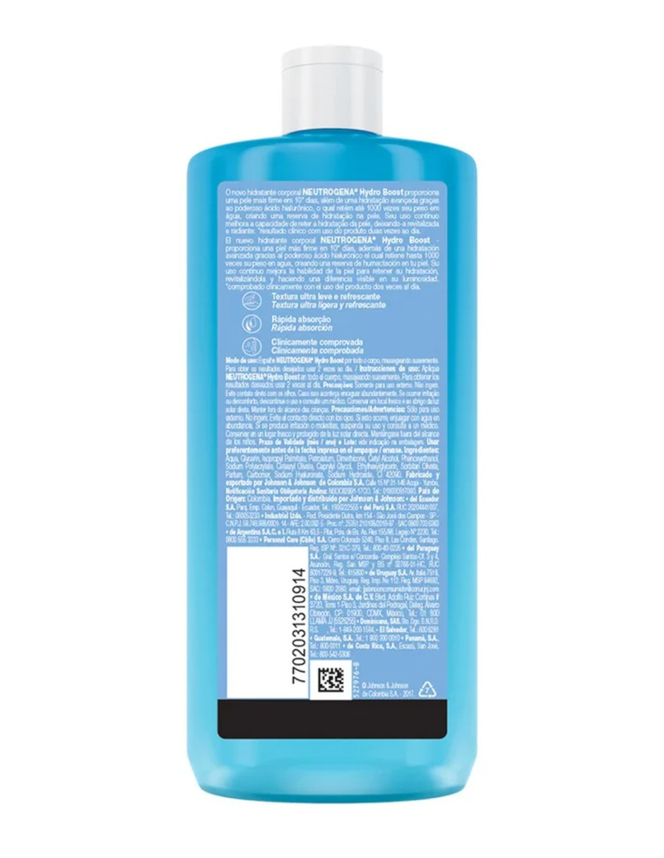 Foto 4 pulgar | Crema Corporal En Gel Neutrogena Hydro Boost 400 Ml + Gratis Termo Güish De Regalo