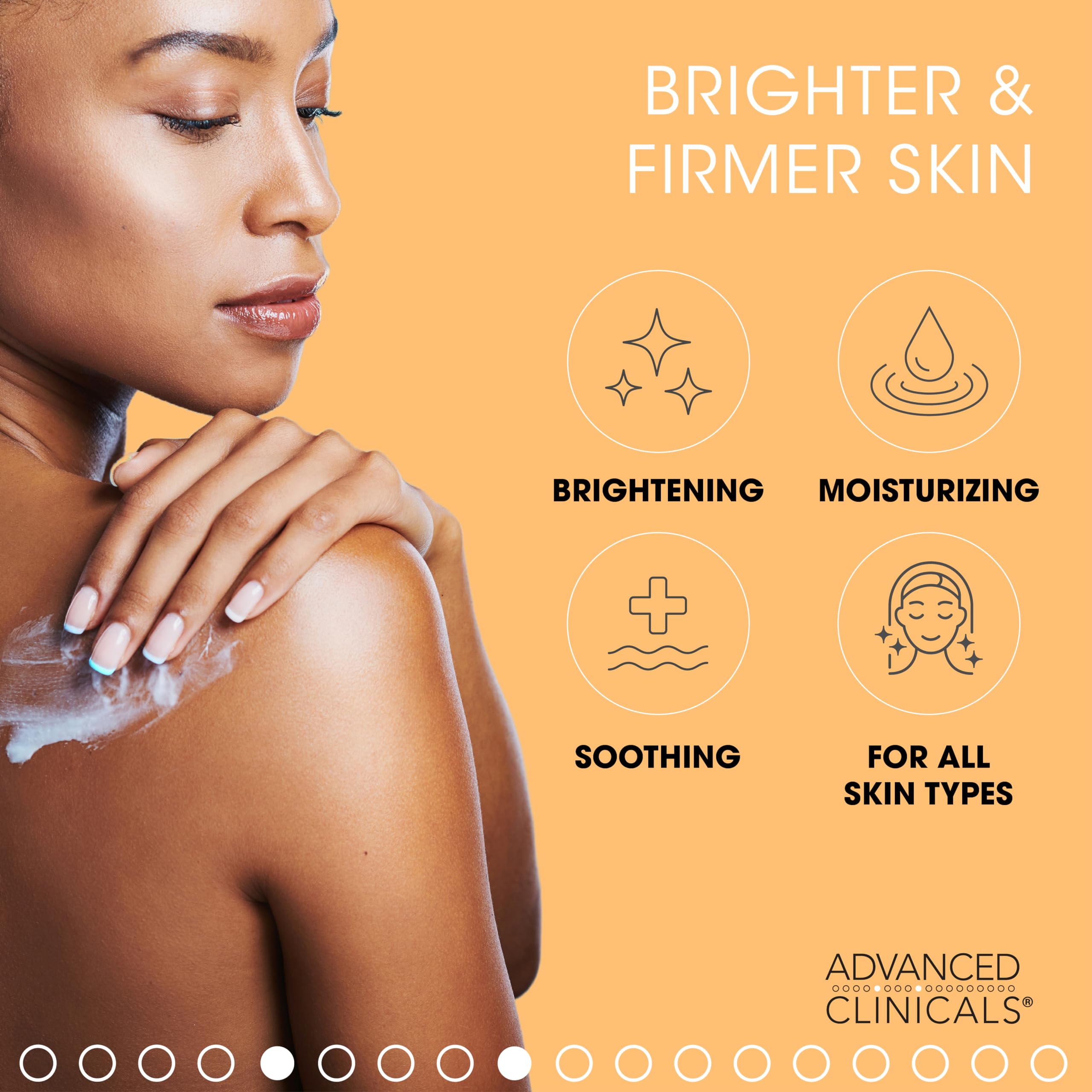 Foto 4 | Crema Hidratante Advanced Clinicals Con Vitamina C, 480 Ml, Para Rostro Y Cuerpo - Venta Internacional.