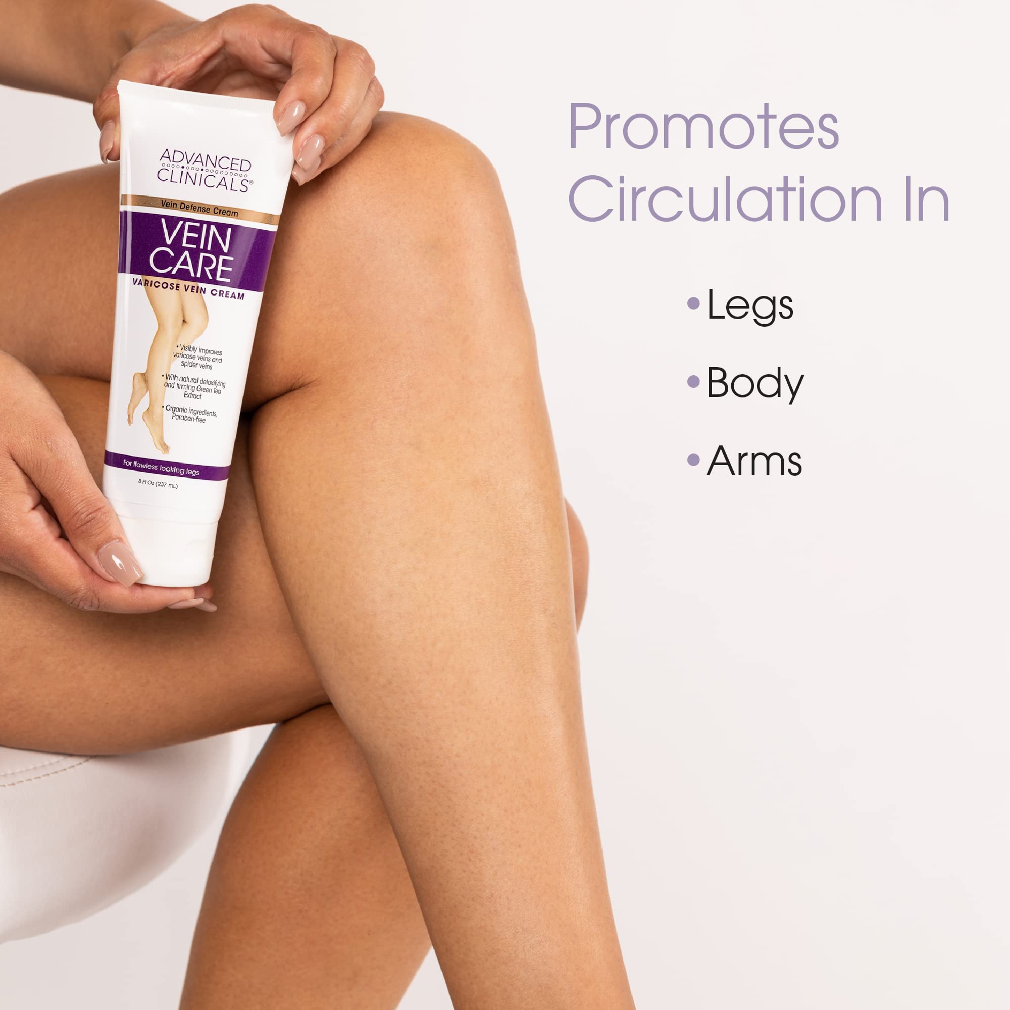 Foto 3 pulgar | Crema Para Varices Advanced Clinicals 240 Ml Con Colágeno - Venta Internacional.