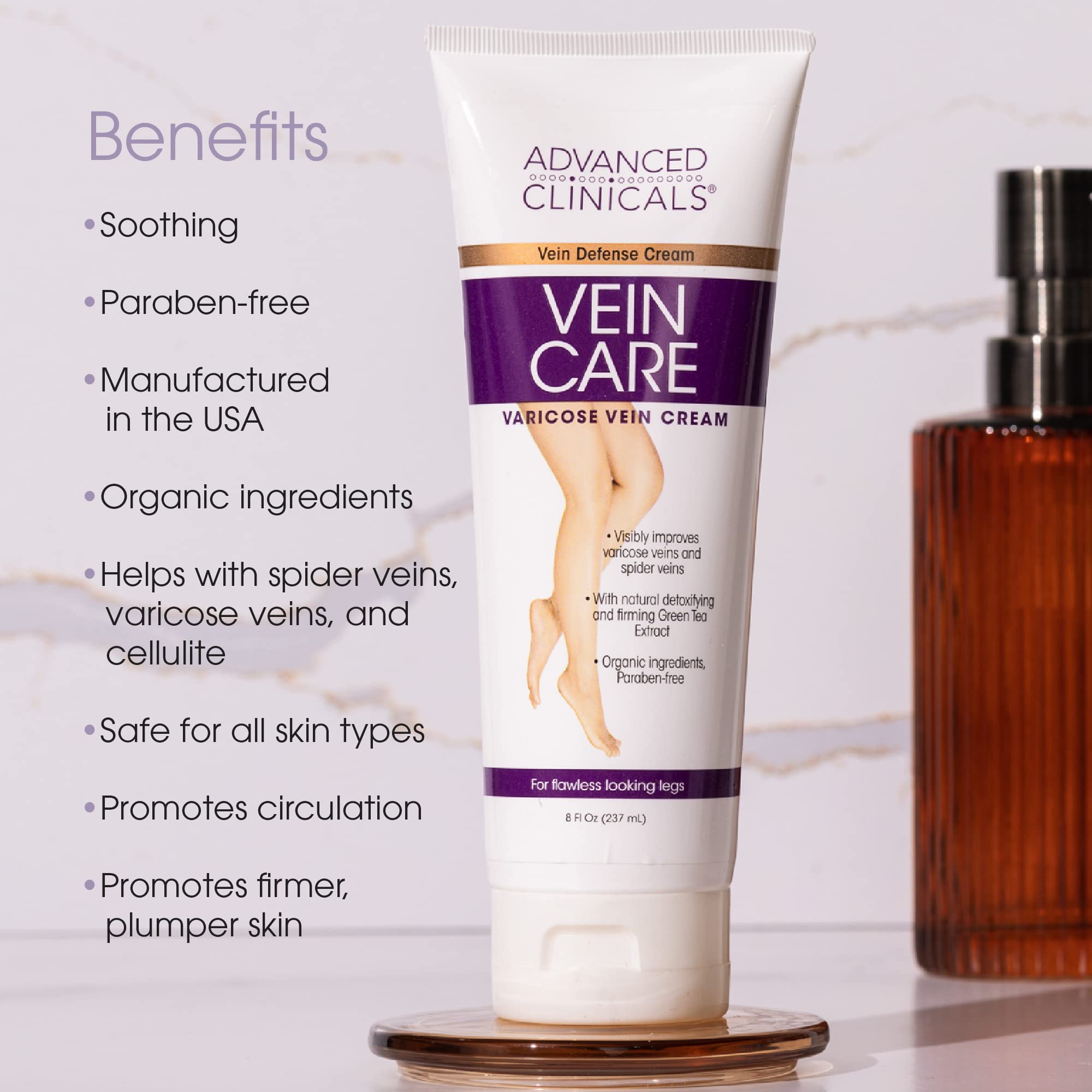 Foto 5 pulgar | Crema Para Varices Advanced Clinicals 240 Ml Con Colágeno - Venta Internacional.