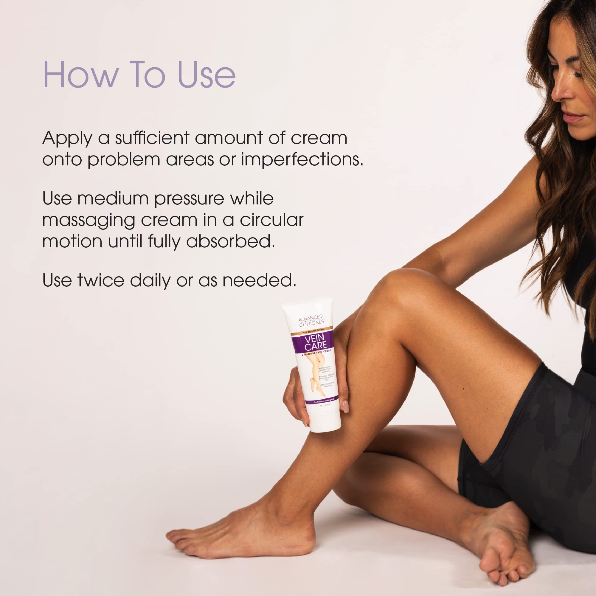 Foto 5 | Crema Para Varices Advanced Clinicals 240 Ml Con Colágeno - Venta Internacional.