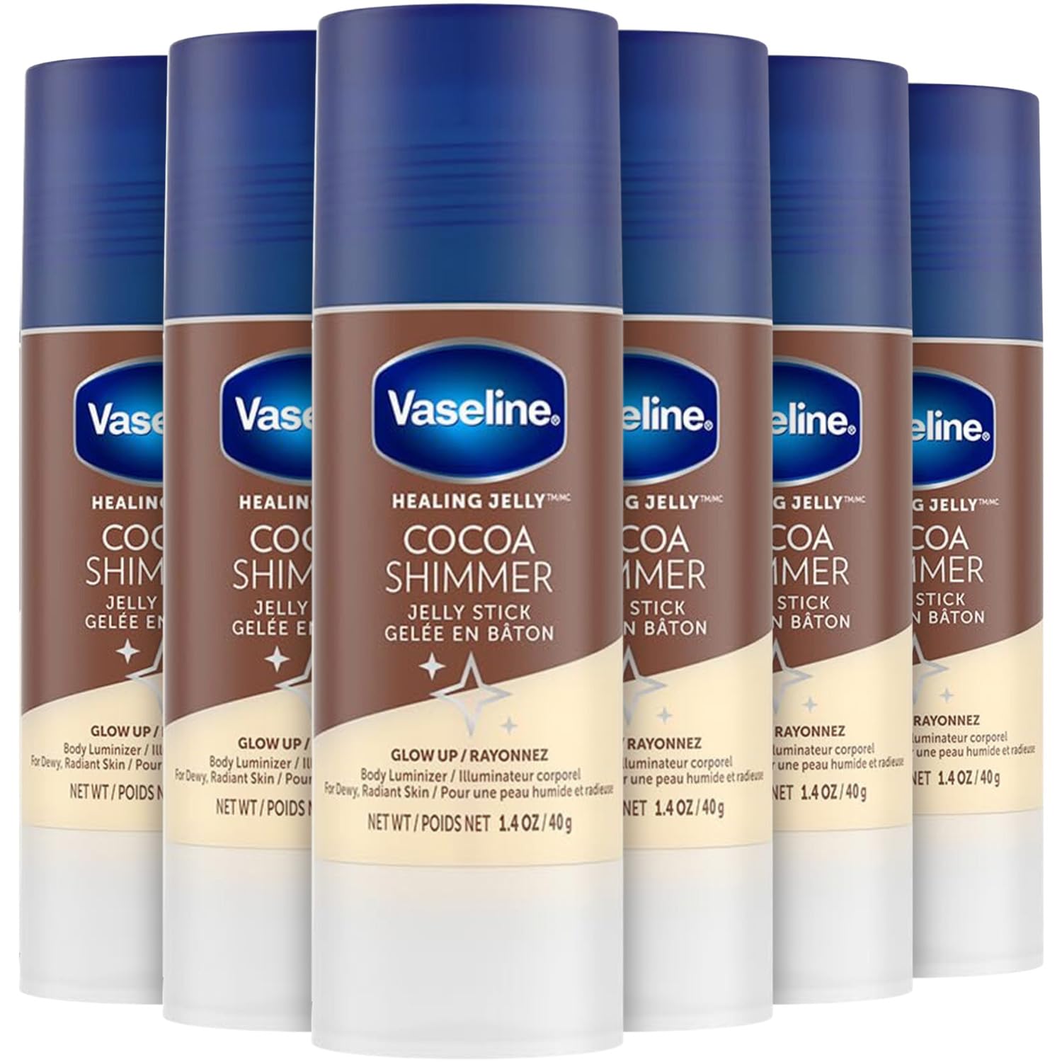 Foto 2 pulgar | Gelatina Body Shimmer Stick, Vaselina Y Cacao, 40 Ml, 6 Unidades - Venta Internacional.