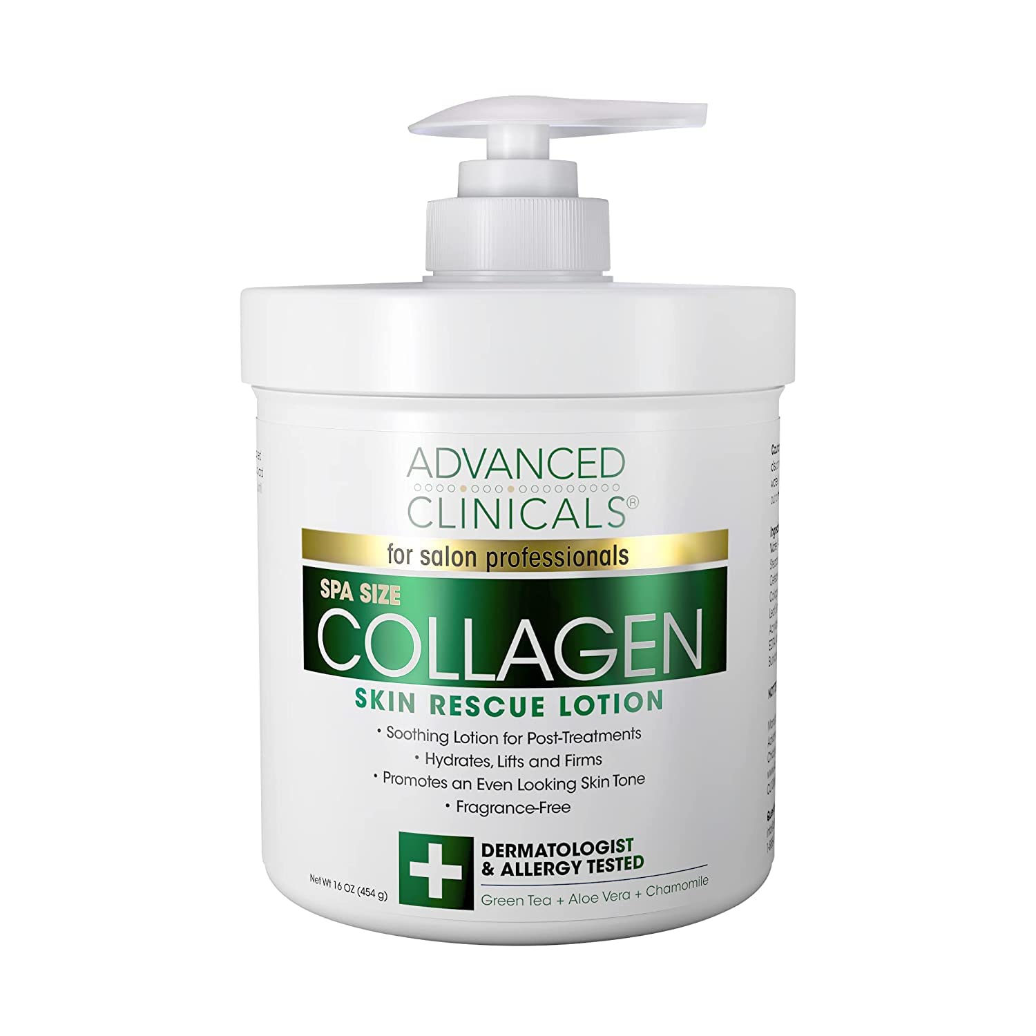 Foto 1 | Loción Advanced Clinicals Collagen Skin Rescue 480 Ml - Venta Internacional.