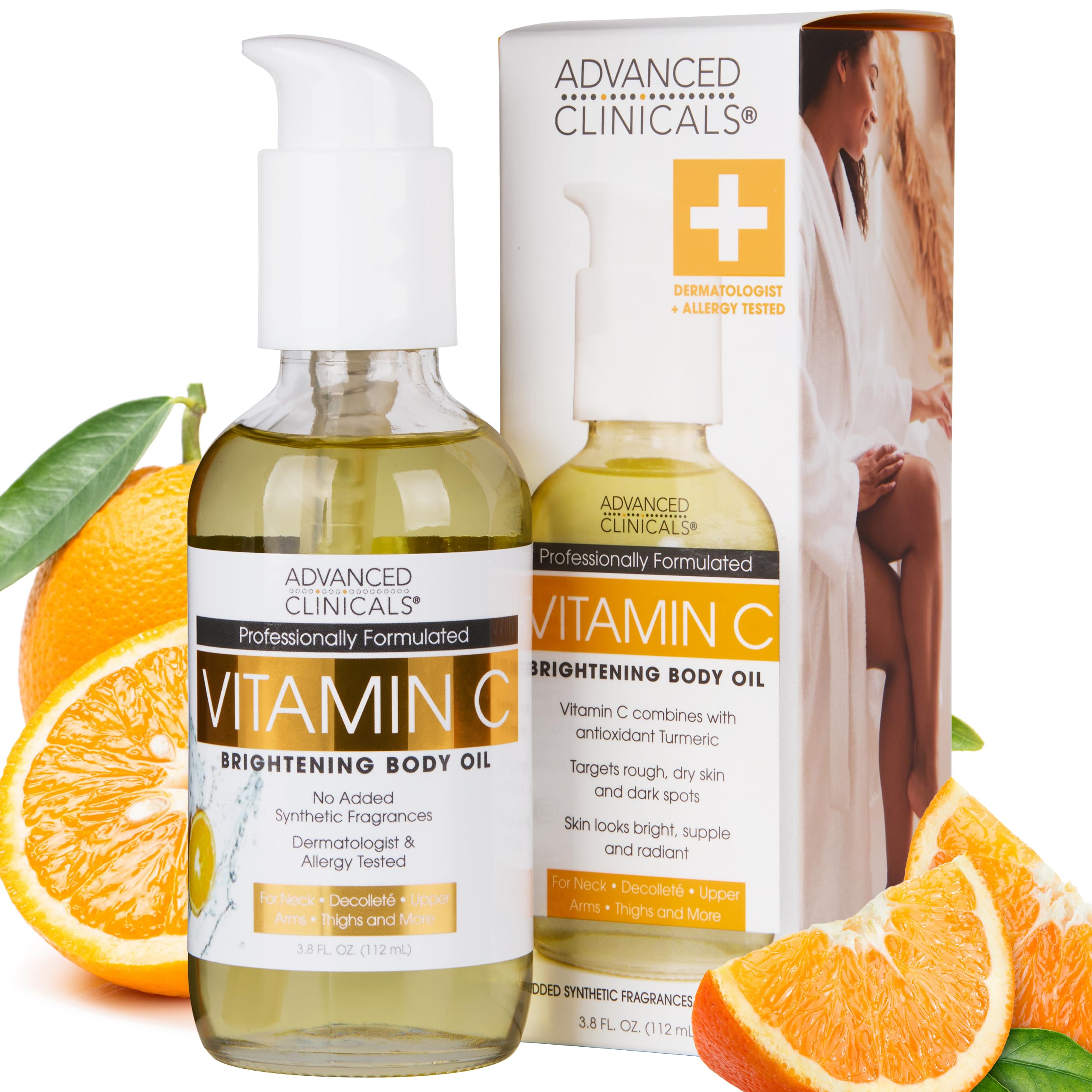 Foto 2 pulgar | Aceite Corporal Advanced Clinicals Vitamina C Con Vitamina E 110 Ml - Venta Internacional.