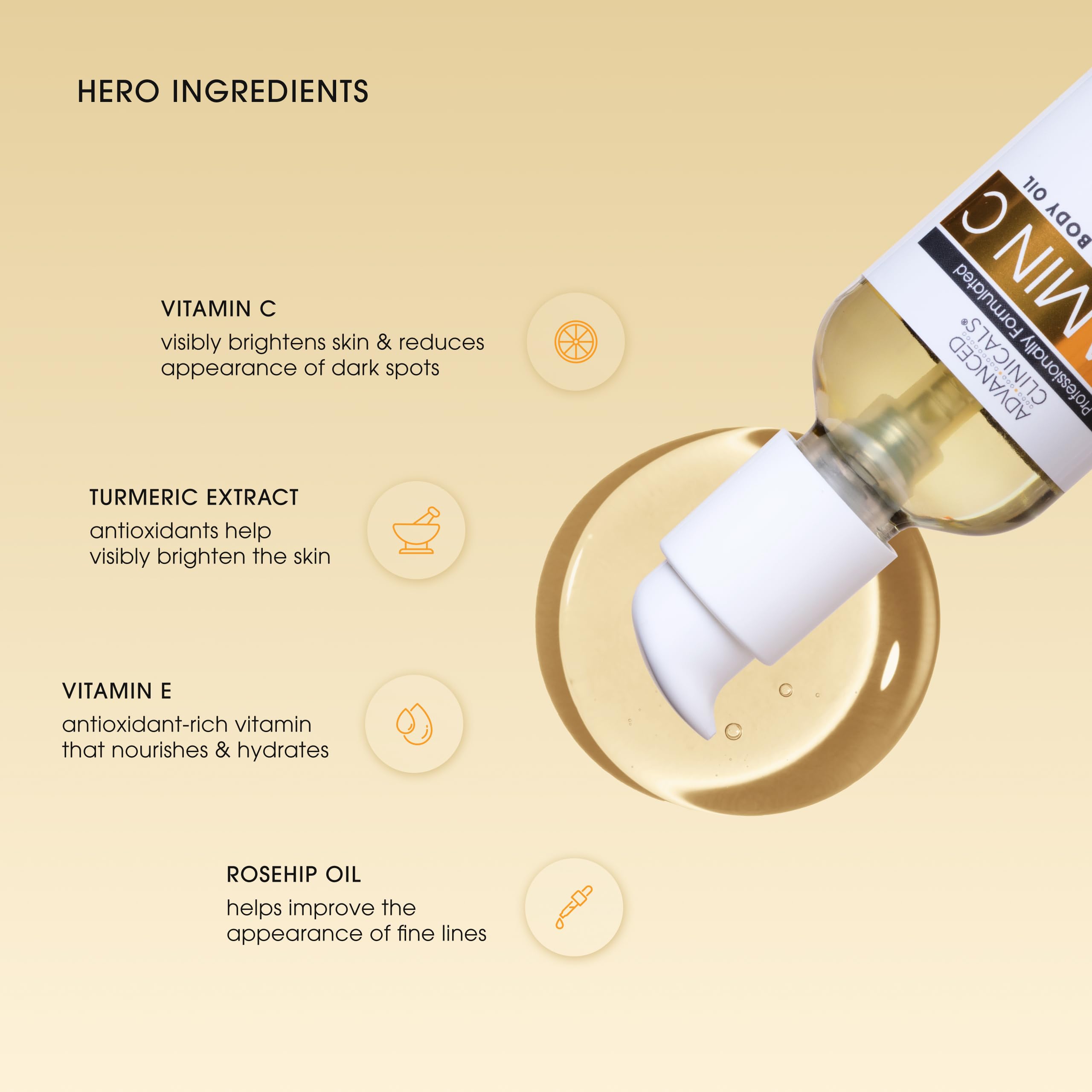 Foto 4 pulgar | Aceite Corporal Advanced Clinicals Vitamina C Con Vitamina E 110 Ml - Venta Internacional.