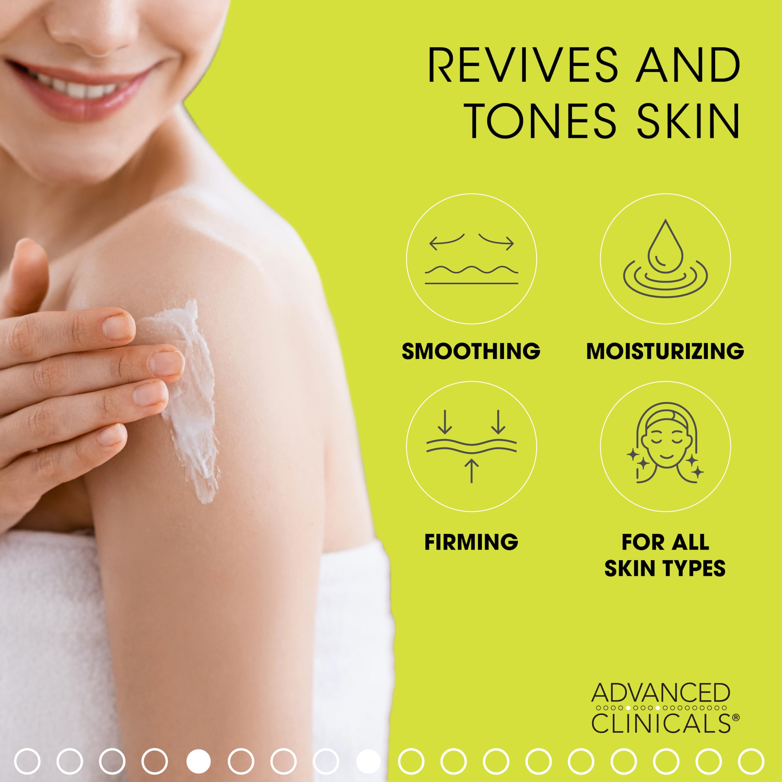 Foto 4 | Crema Corporal Advanced Clinicals Green Coffee Bean 480ml - Venta Internacional.