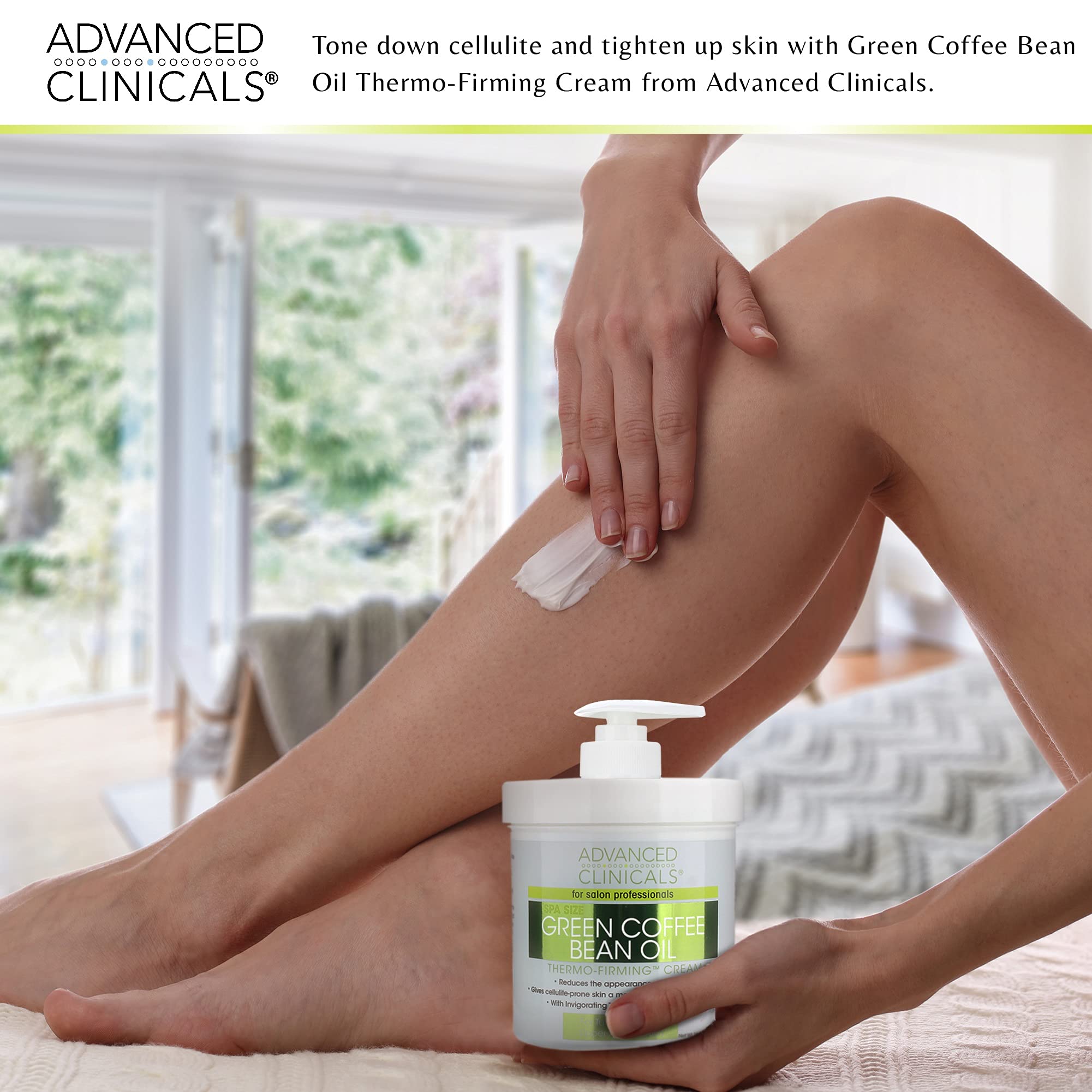 Foto 7 pulgar | Crema Corporal Advanced Clinicals Green Coffee Bean 480ml - Venta Internacional.