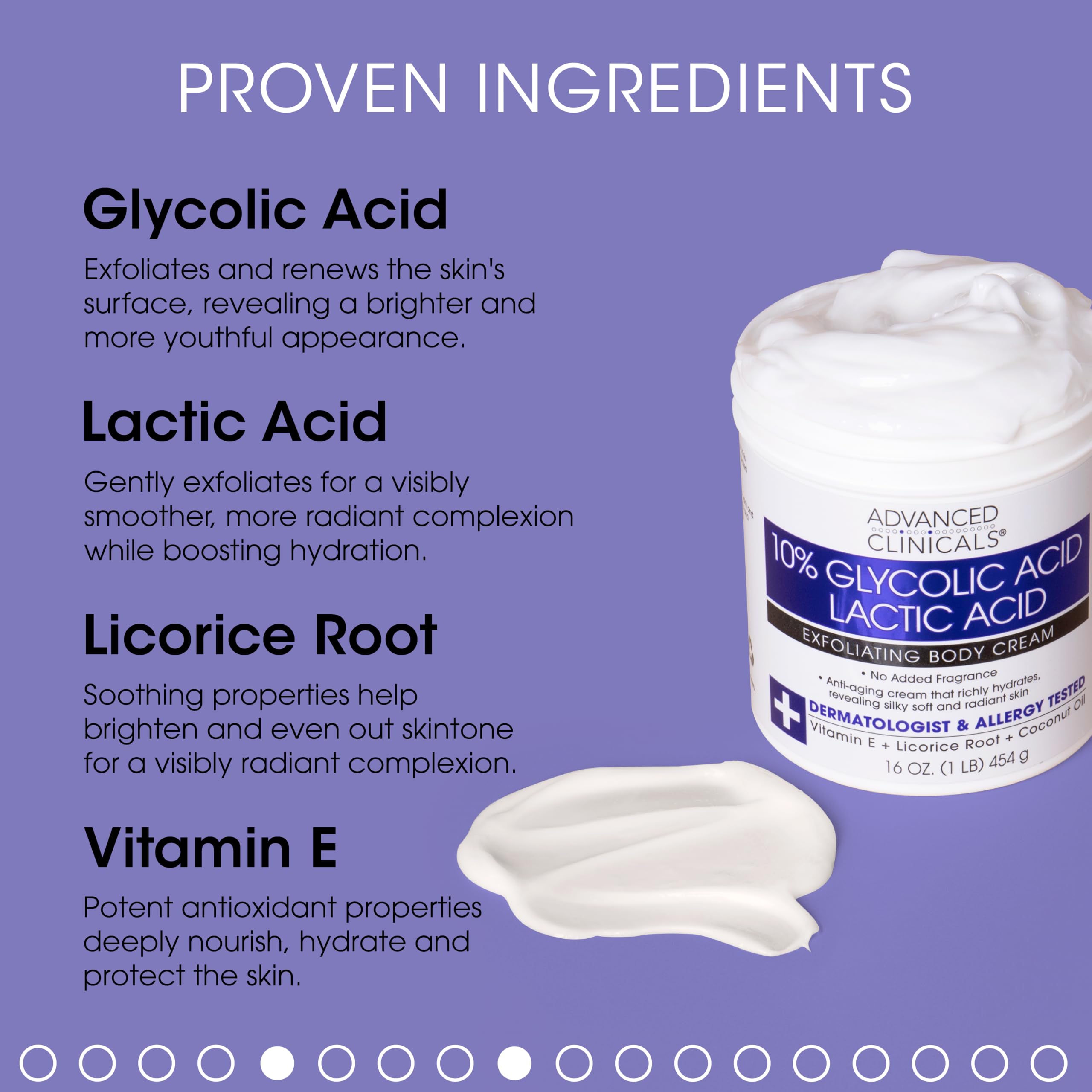 Foto 4 pulgar | Loción Corporal Advanced Clinicals 10% De Ácido Glicólico+ácido Láctico - Venta Internacional.