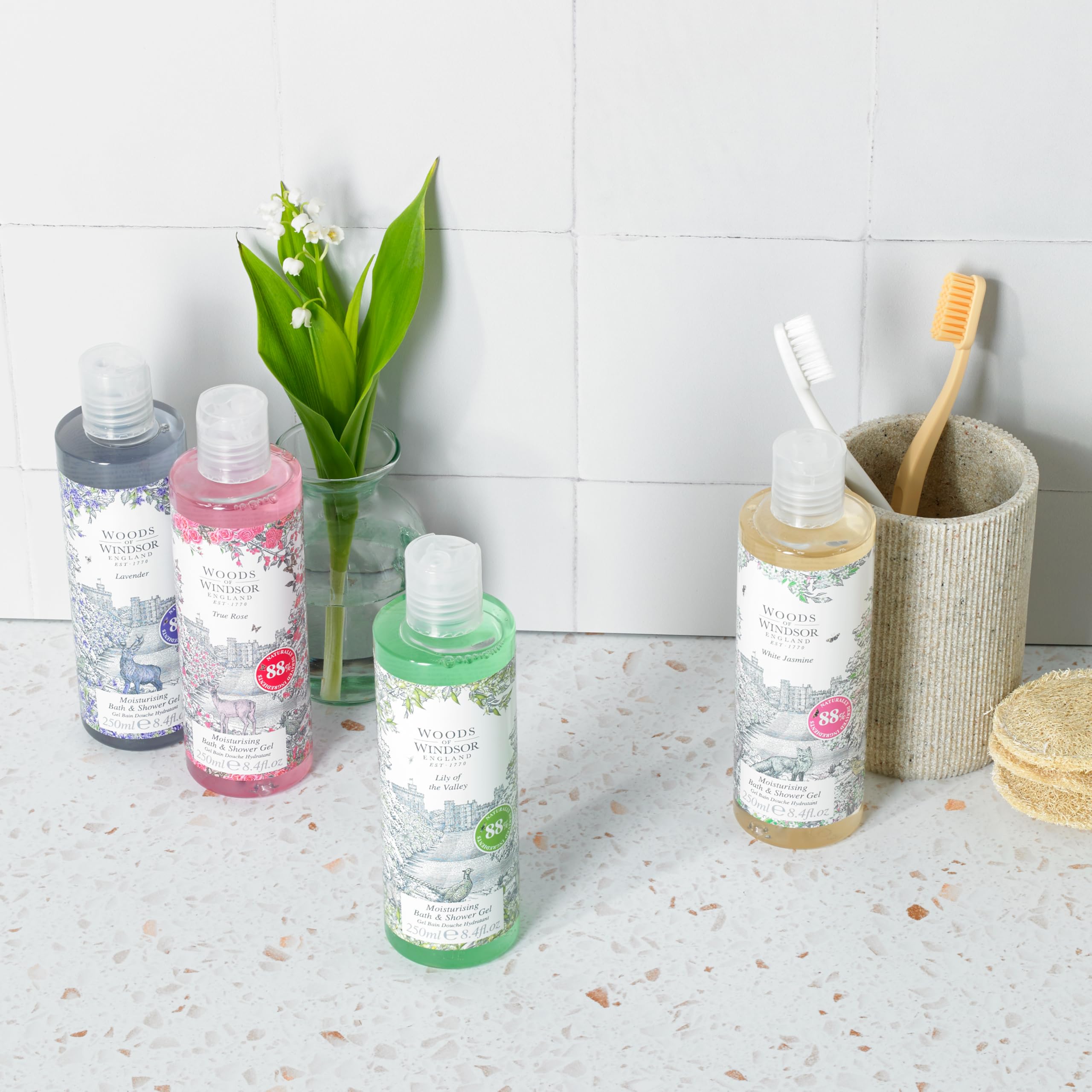 Foto 4 pulgar | Gel De Ducha Woods Of Windsor Rose True Rose Scent 250 Ml Para Mujer - Venta Internacional.