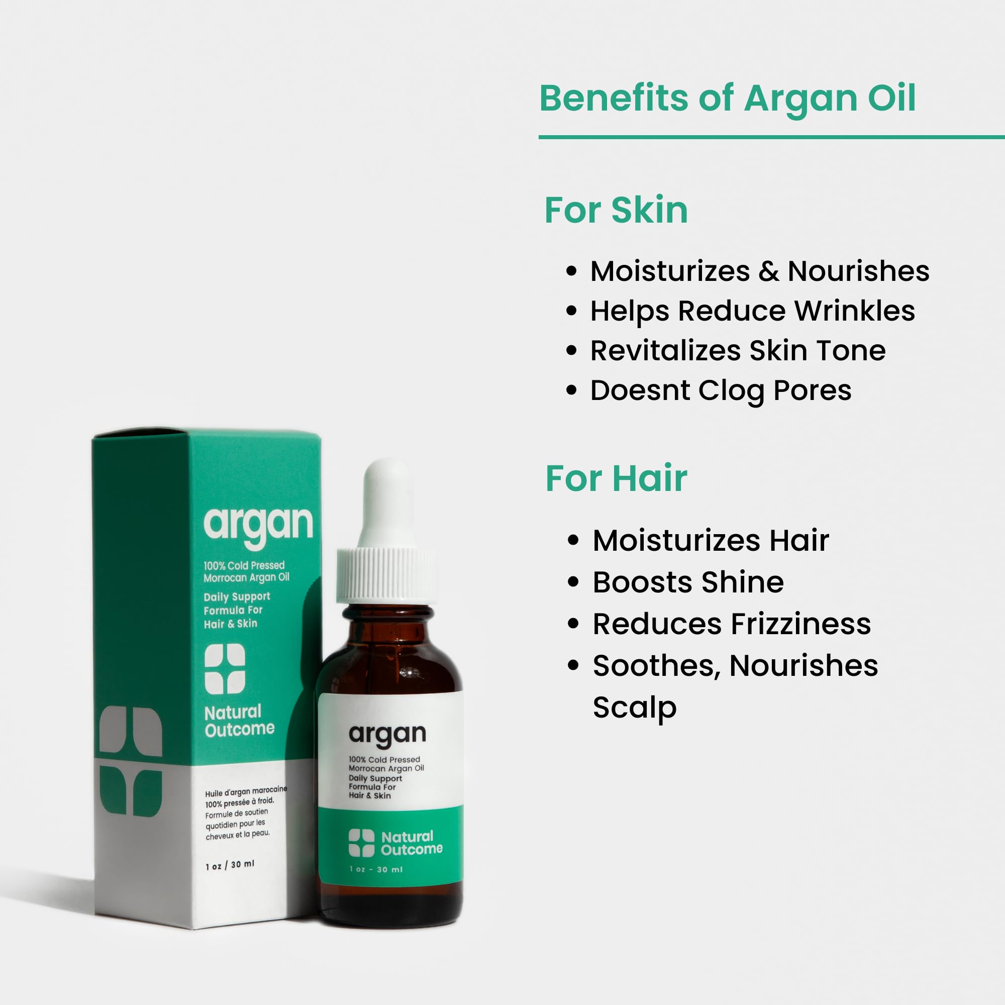 Foto 2 | Aceite Natural De Argán Marroquí 100% Puro, 30 Ml - Venta Internacional.