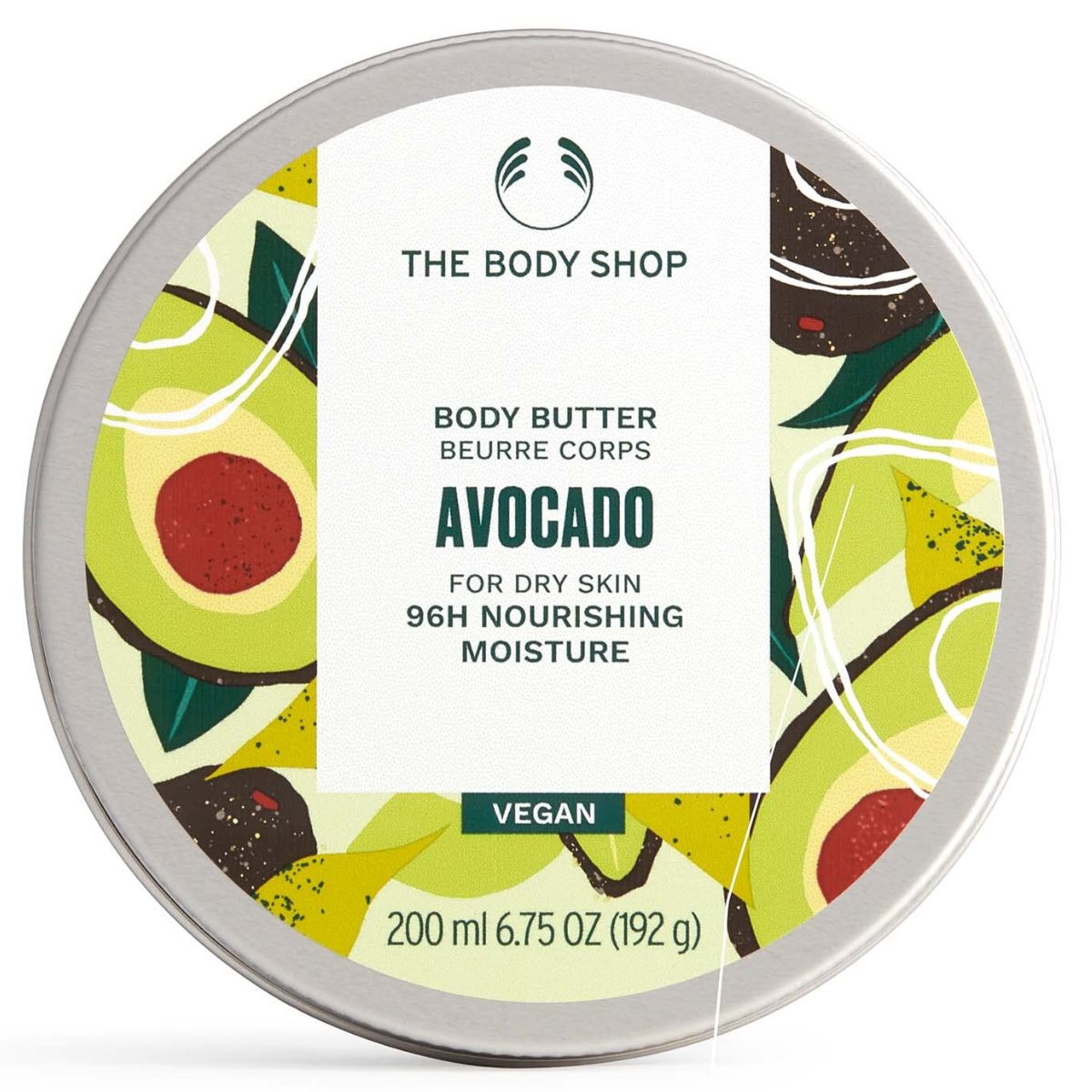 Foto 1 | The Body Shop Crema Corporal Body Butter Aguacate 200ml