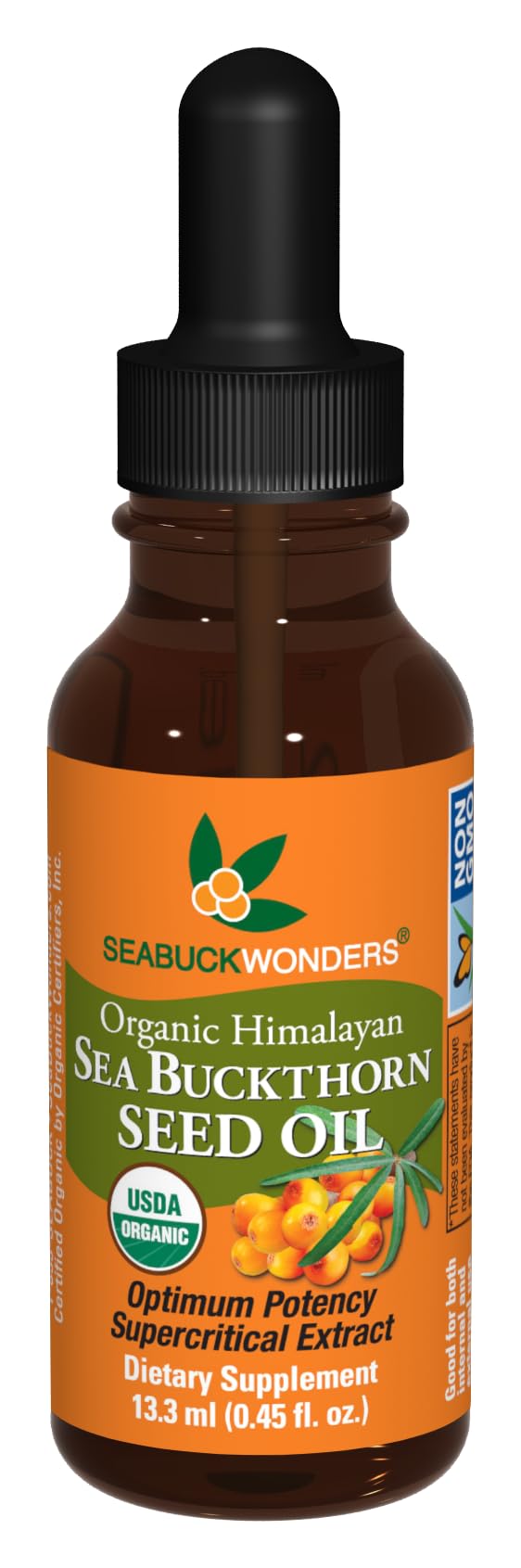 Foto 1 | Aceite De Semillas De Espino Amarillo Seabuckwonders 13,3 Ml 100% Orgánico - Venta Internacional.
