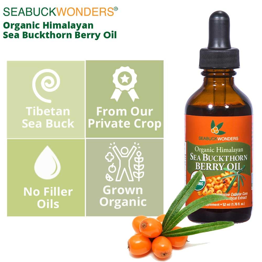Foto 3 | Aceite De Semillas De Espino Amarillo Seabuckwonders 13,3 Ml 100% Orgánico - Venta Internacional.