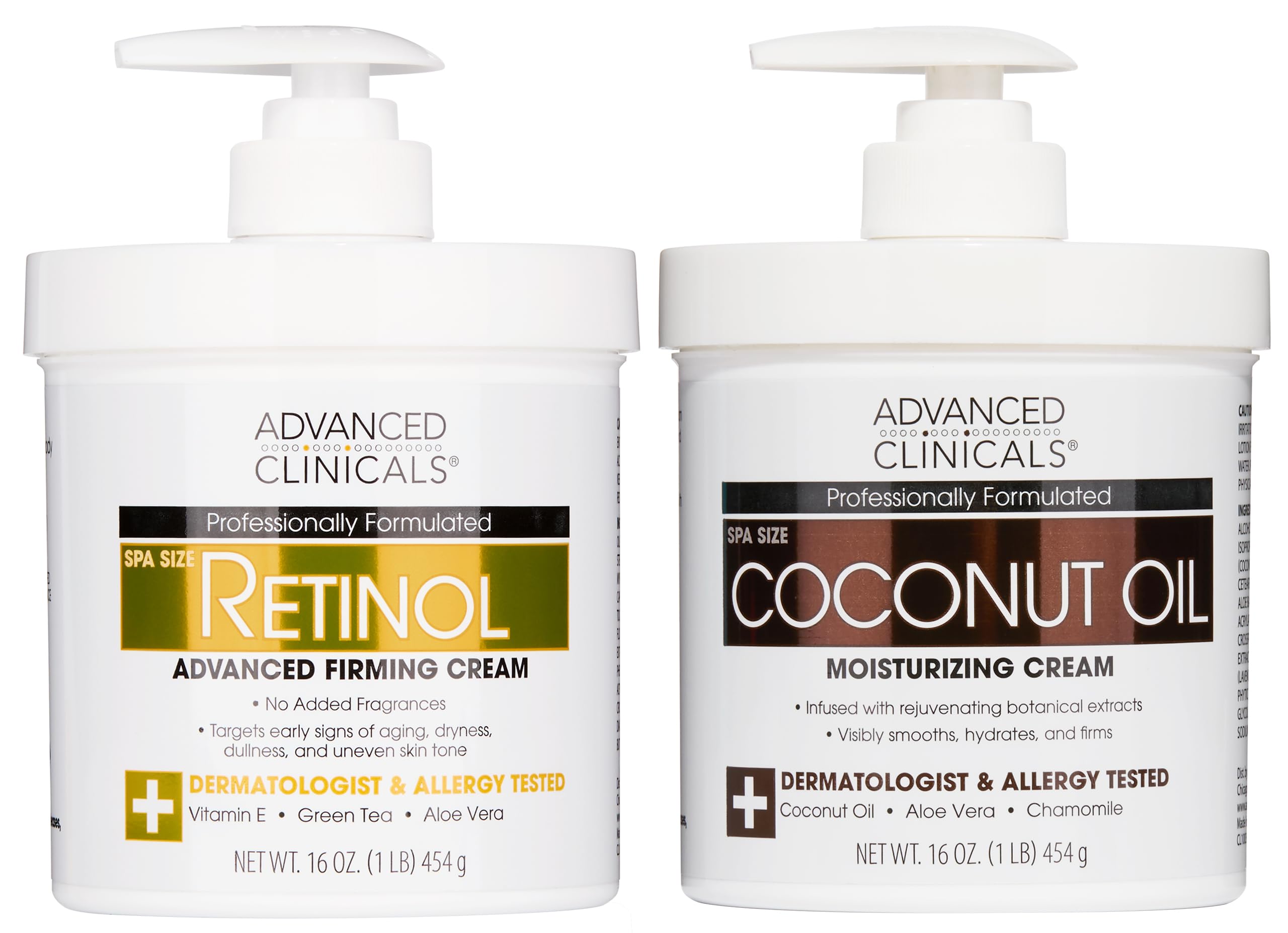 Foto 2 pulgar | Loción Corporal Y Loción Facial Advanced Clinicals Retinol - Venta Internacional.