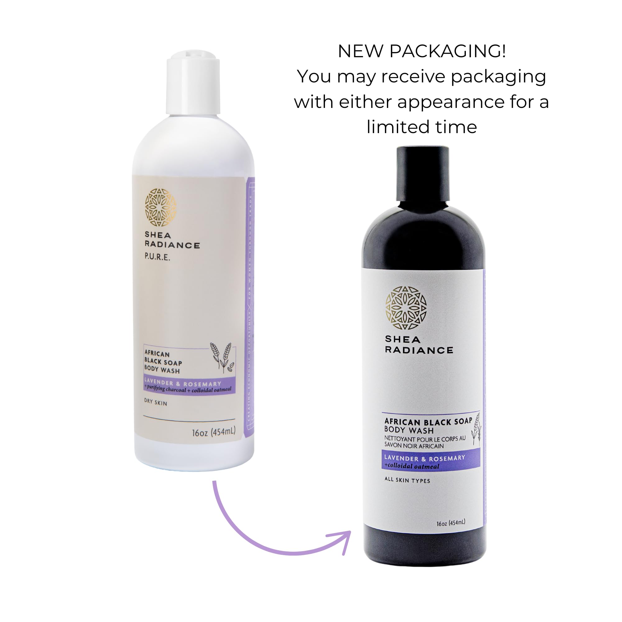 Foto 7 pulgar | Jabón Corporal Shea Radiance African Black Soap Para Piel Seca, 480 Ml - Venta Internacional.
