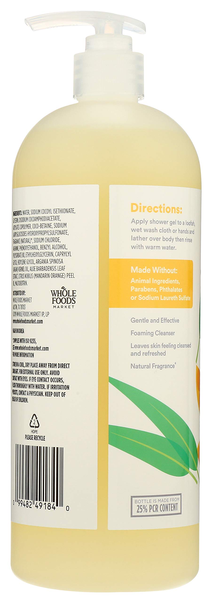 Foto 4 | Gel De Ducha Espumoso 365 De Whole Foods Market Satsuma & Eucal - Venta Internacional.