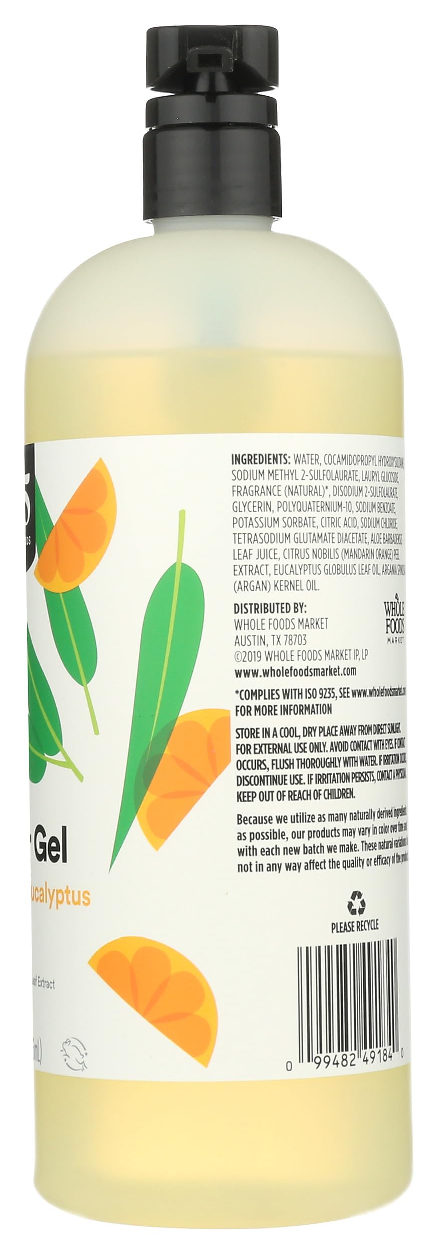 Foto 7 | Gel De Ducha Espumoso 365 De Whole Foods Market Satsuma & Eucal - Venta Internacional.