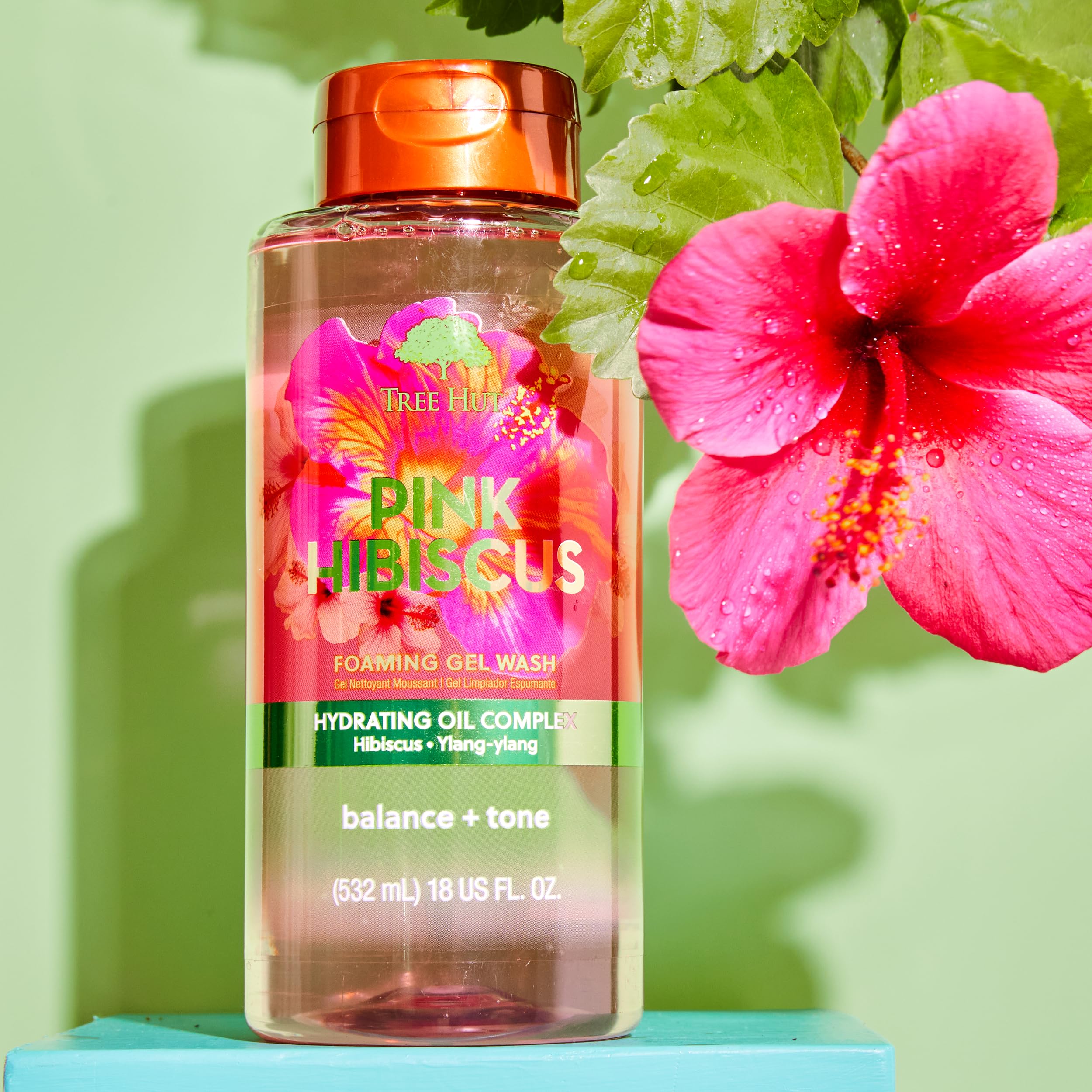 Foto 3 | Gel Limpiador Espumoso Tree Hut Pink Hibiscus 530 Ml - Venta Internacional.