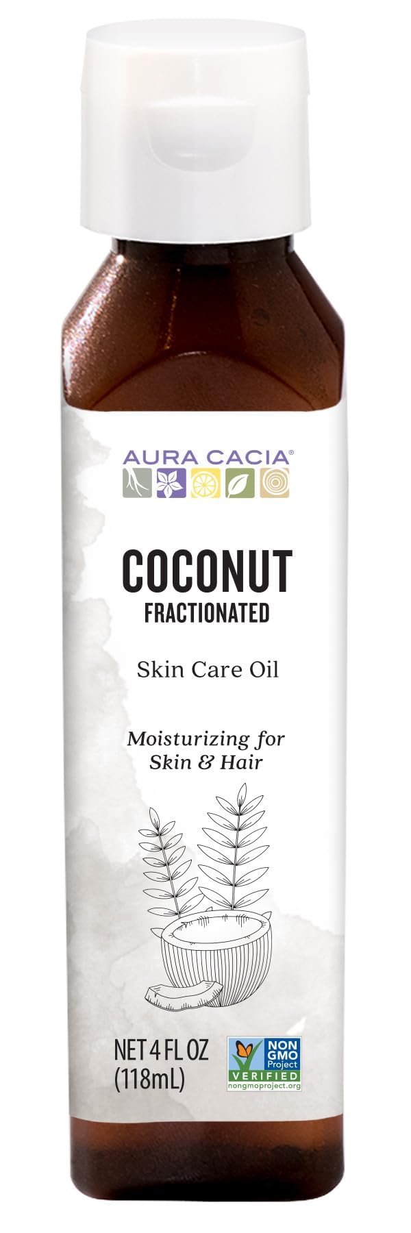 Foto 1 | Aceite De Coco Fraccionado Aura Cacia Skin Care 120 Ml - Venta Internacional.