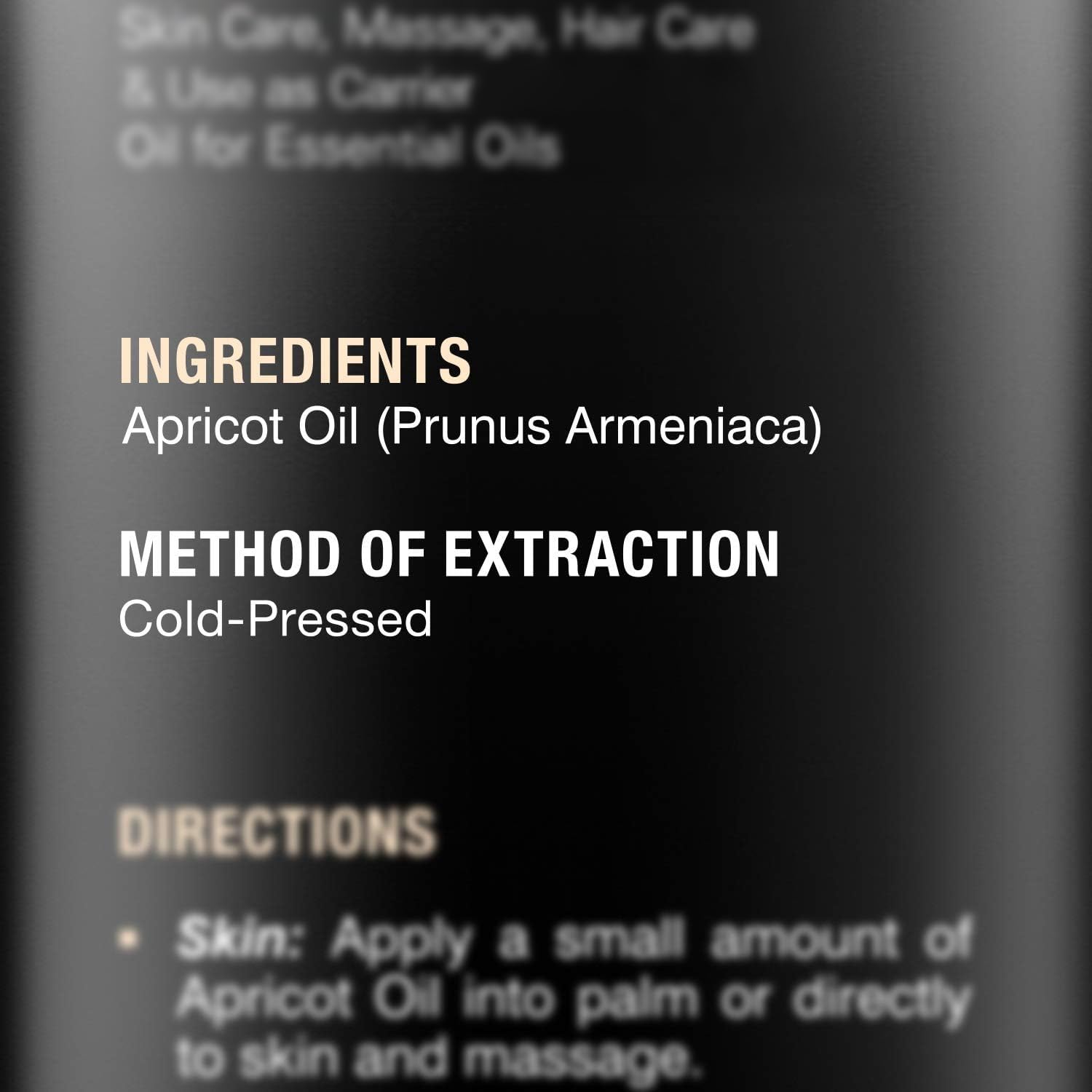 Foto 6 | Aceite De Albaricoque Majestic Pure, 100% Puro, Natural, Prensado En Frío, 480 Ml - Venta Internacional.