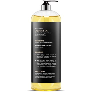 Foto 7 | Aceite De Albaricoque Majestic Pure, 100% Puro, Natural, Prensado En Frío, 480 Ml - Venta Internacional.