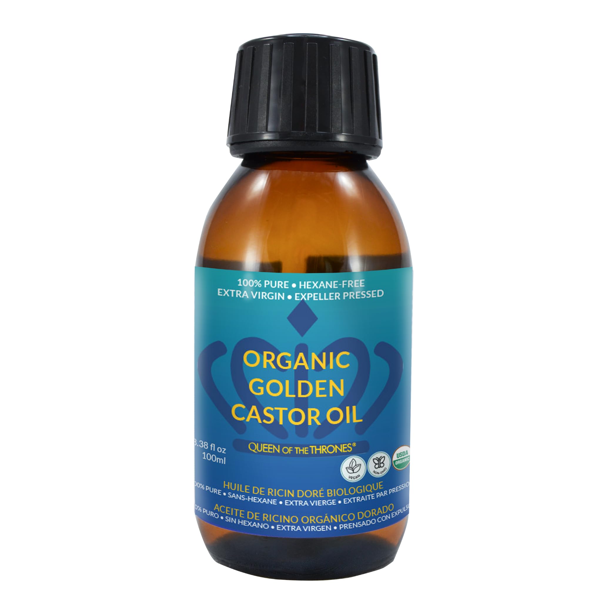 Foto 1 | Aceite De Ricino Queen Of The Thrones Organic Golden 100 Ml - Venta Internacional.