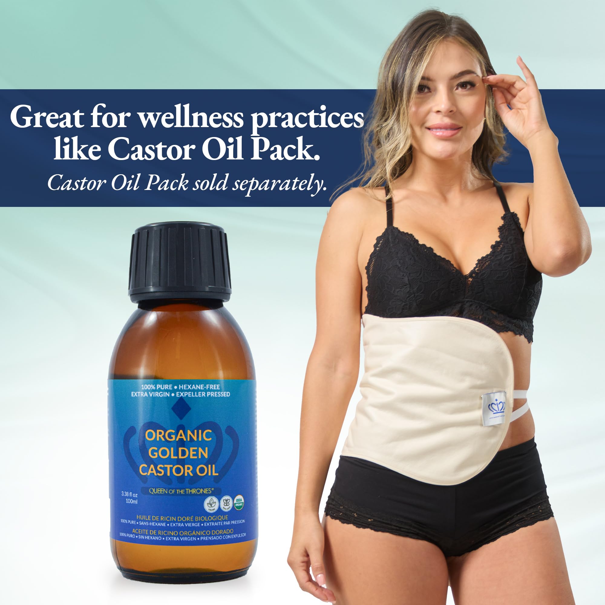 Foto 5 pulgar | Aceite De Ricino Queen Of The Thrones Organic Golden 100 Ml - Venta Internacional.