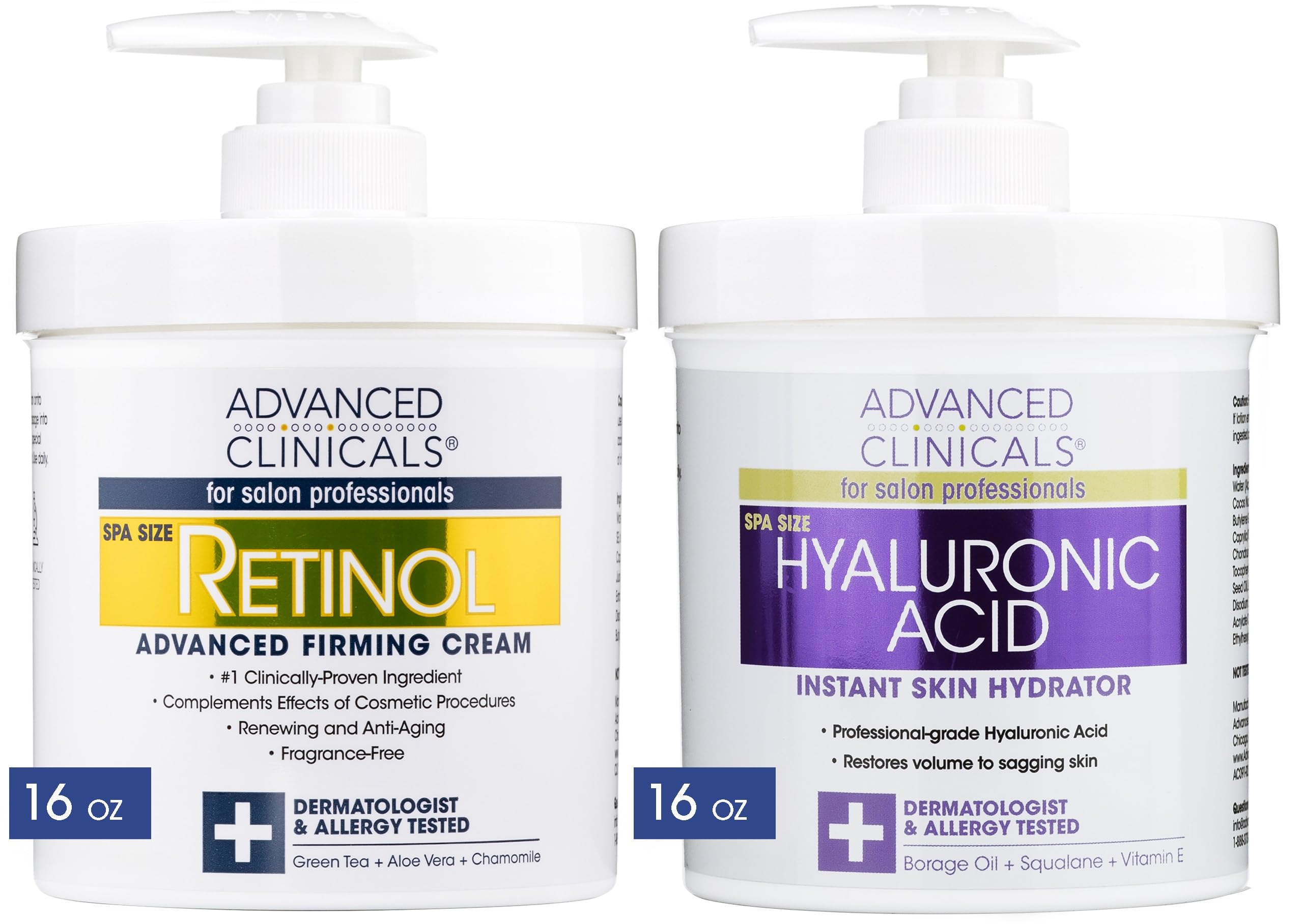 Foto 1 | Crema De Retinol Y Ácido Hialurónico De Advanced Clinicals Para El Cuidado De La Piel - Venta Internacional.